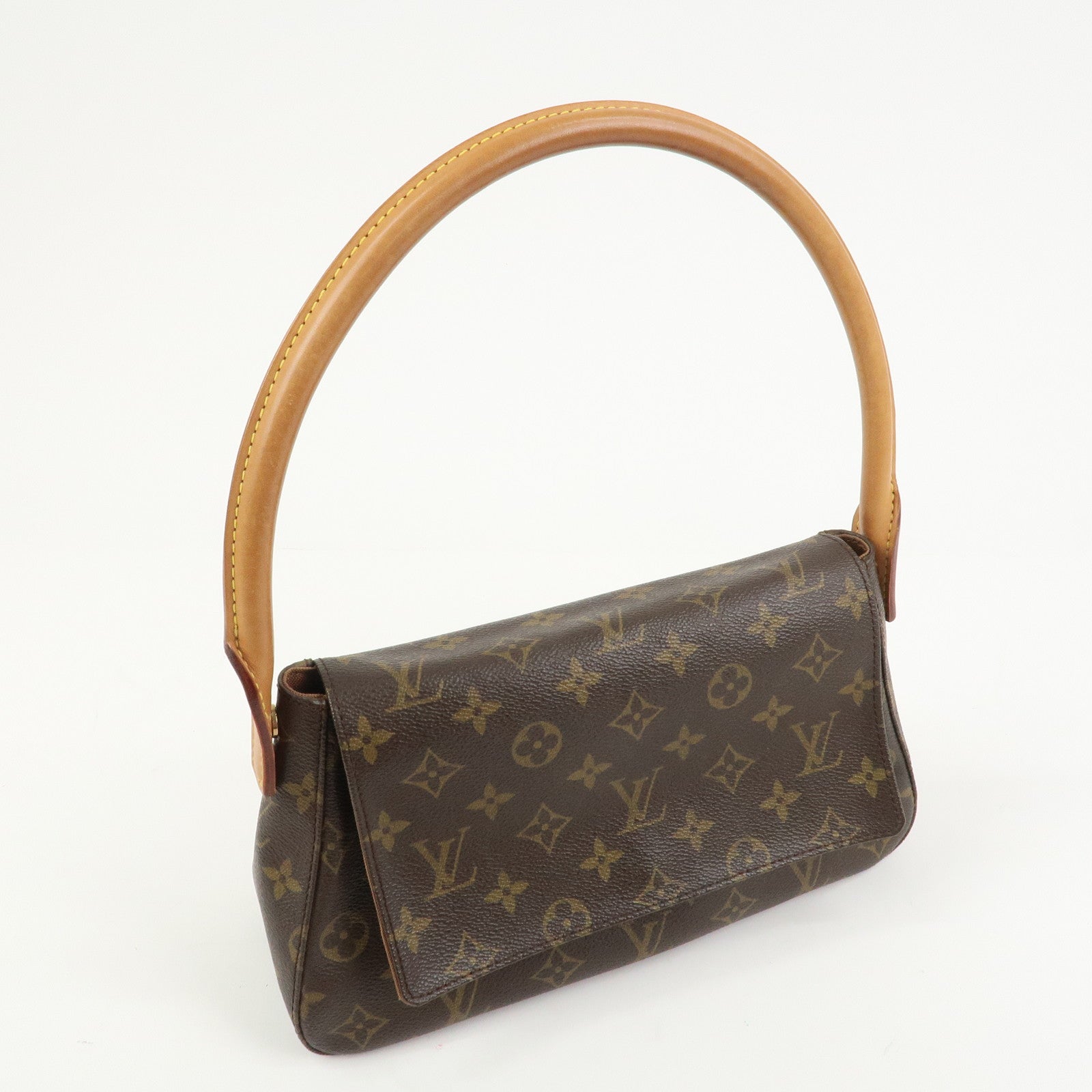 Louis Vuitton Monogram Mini Looping Shoulder Bag Brown M51147