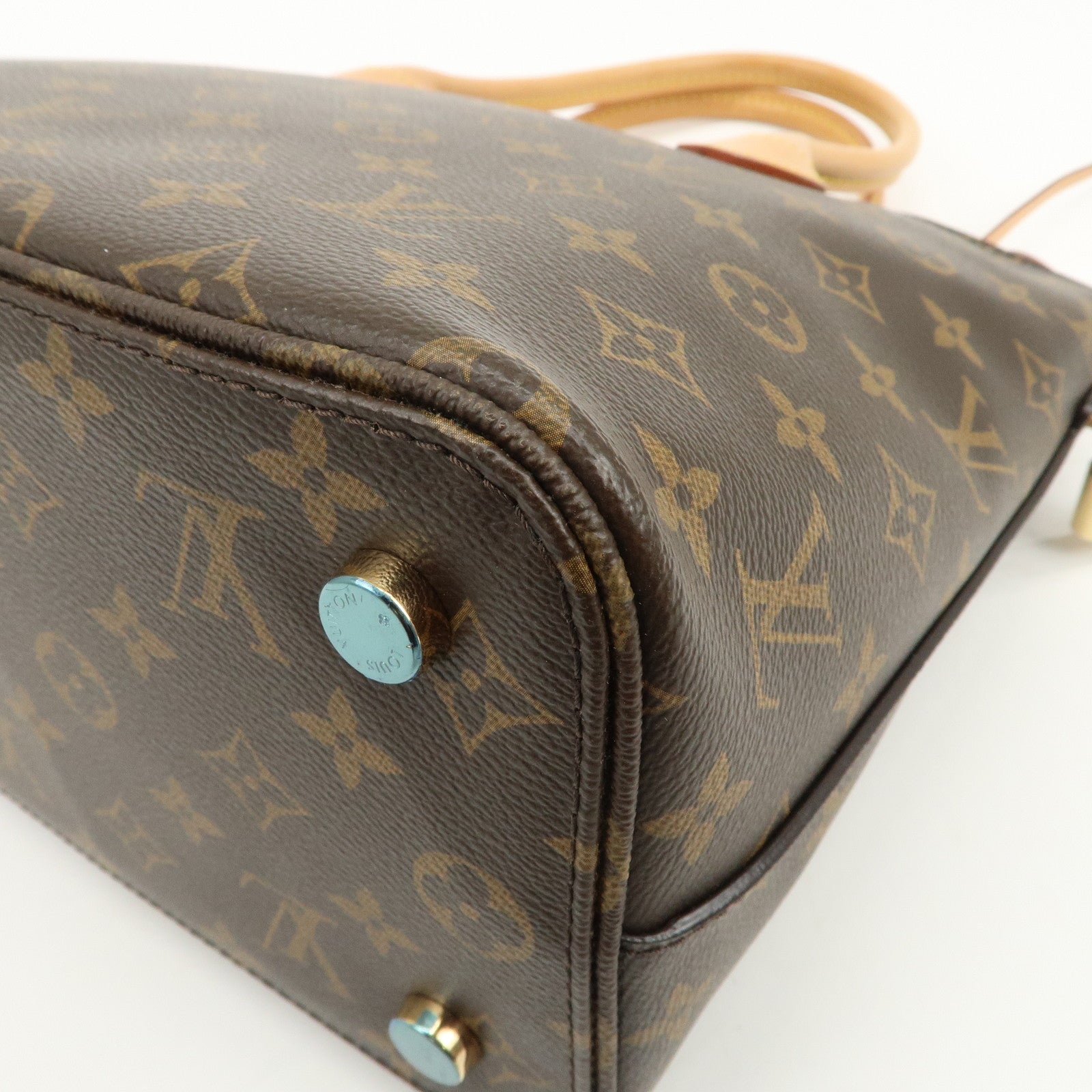 Louis Vuitton Monogram Leather Lockit PM Hand Bag Brown M40613