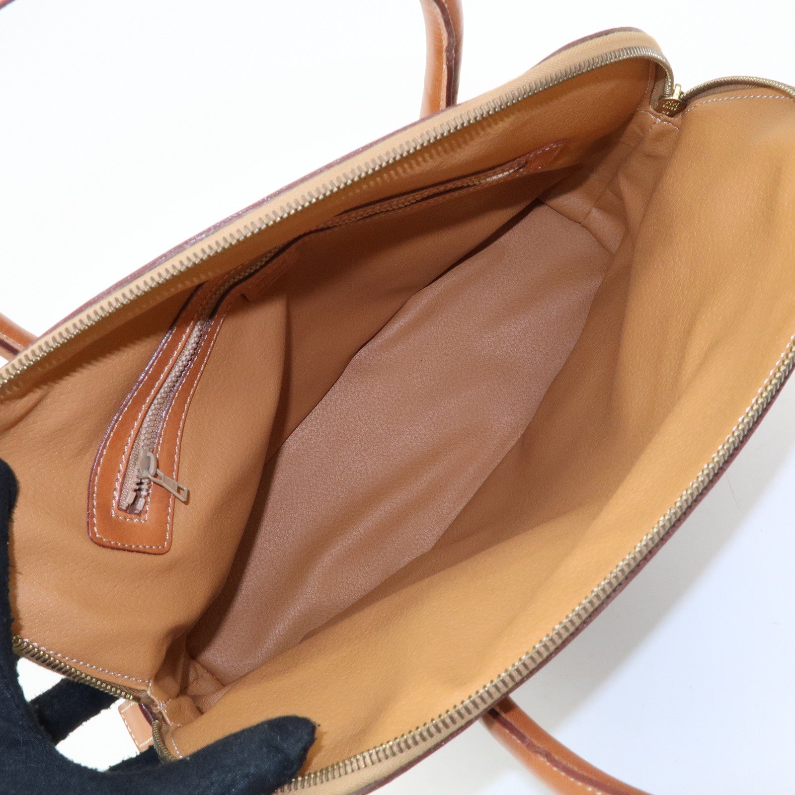 CELINE Macadam PVC Leather 2Way Bag Hand Bag Brown