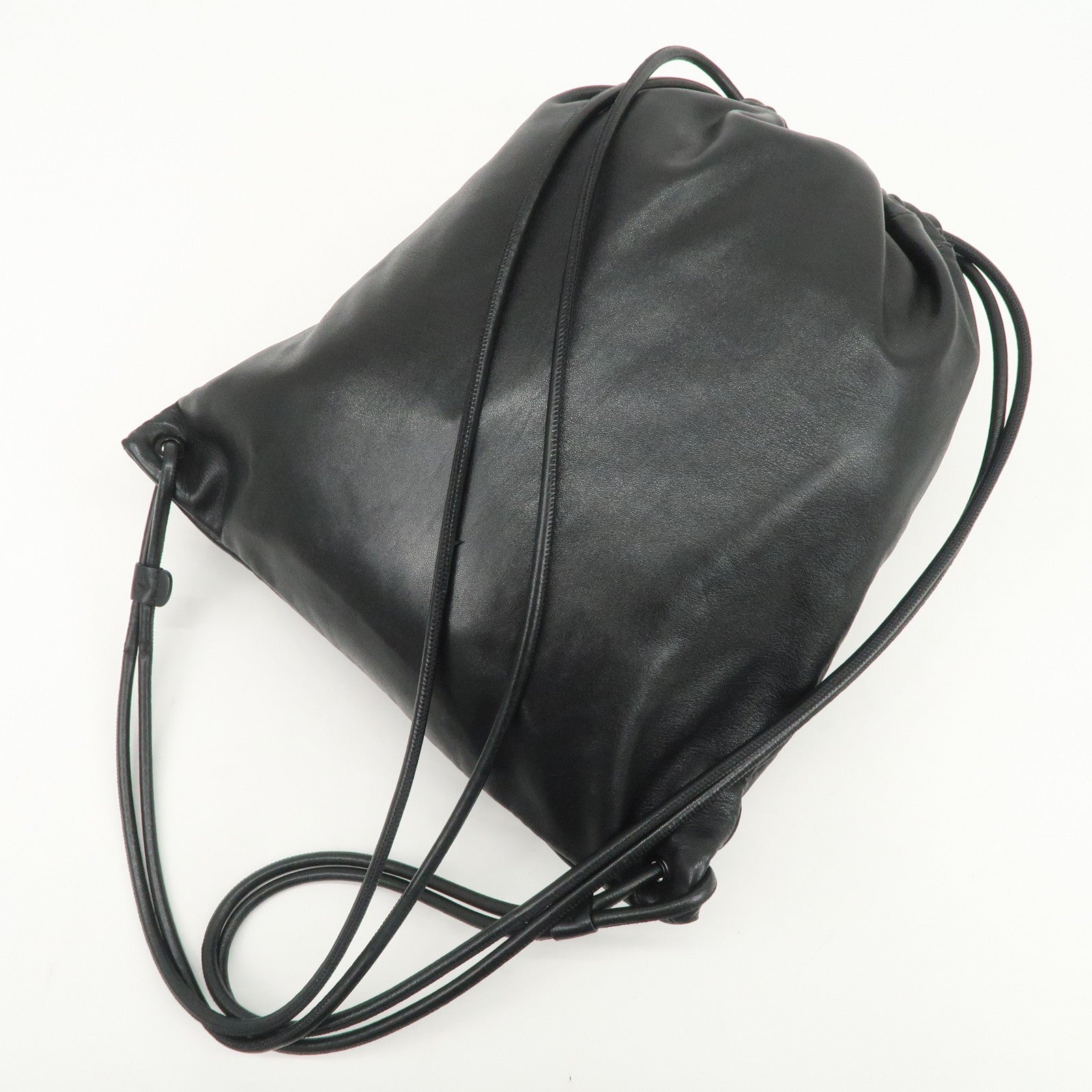 SAINT LAURENT PARIS TEDDY Lambskin Drawstring Backpack 553919