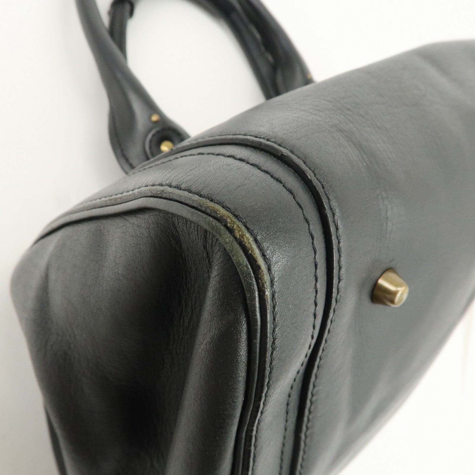 Chloe Paddington Leather Hand Bag Shoulder Bag Black