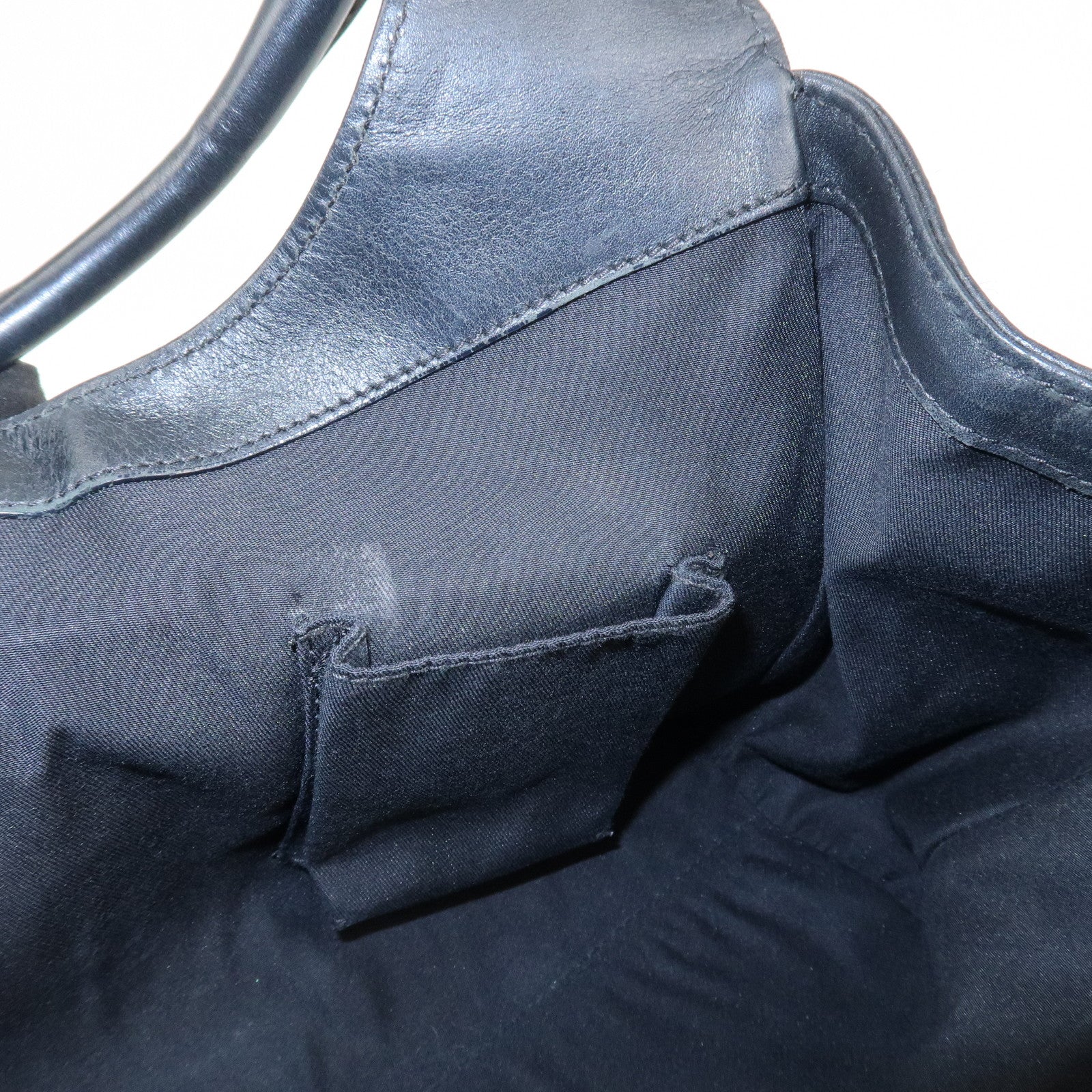 GUCCI New Jackie Guccissima Shoulder Bag Hand Bag Black 145819