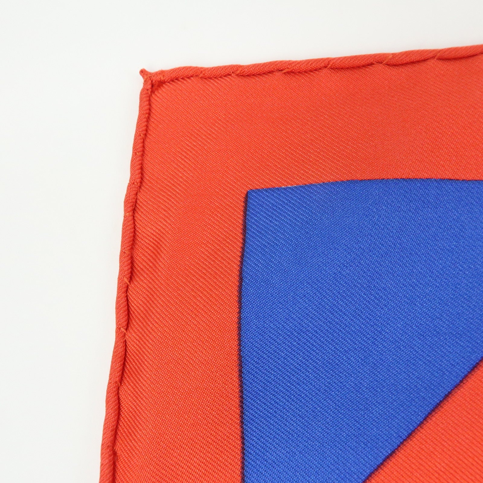 HERMES Carre 90 Silk 100% Scarf RAFALES Ship Print Blue Red