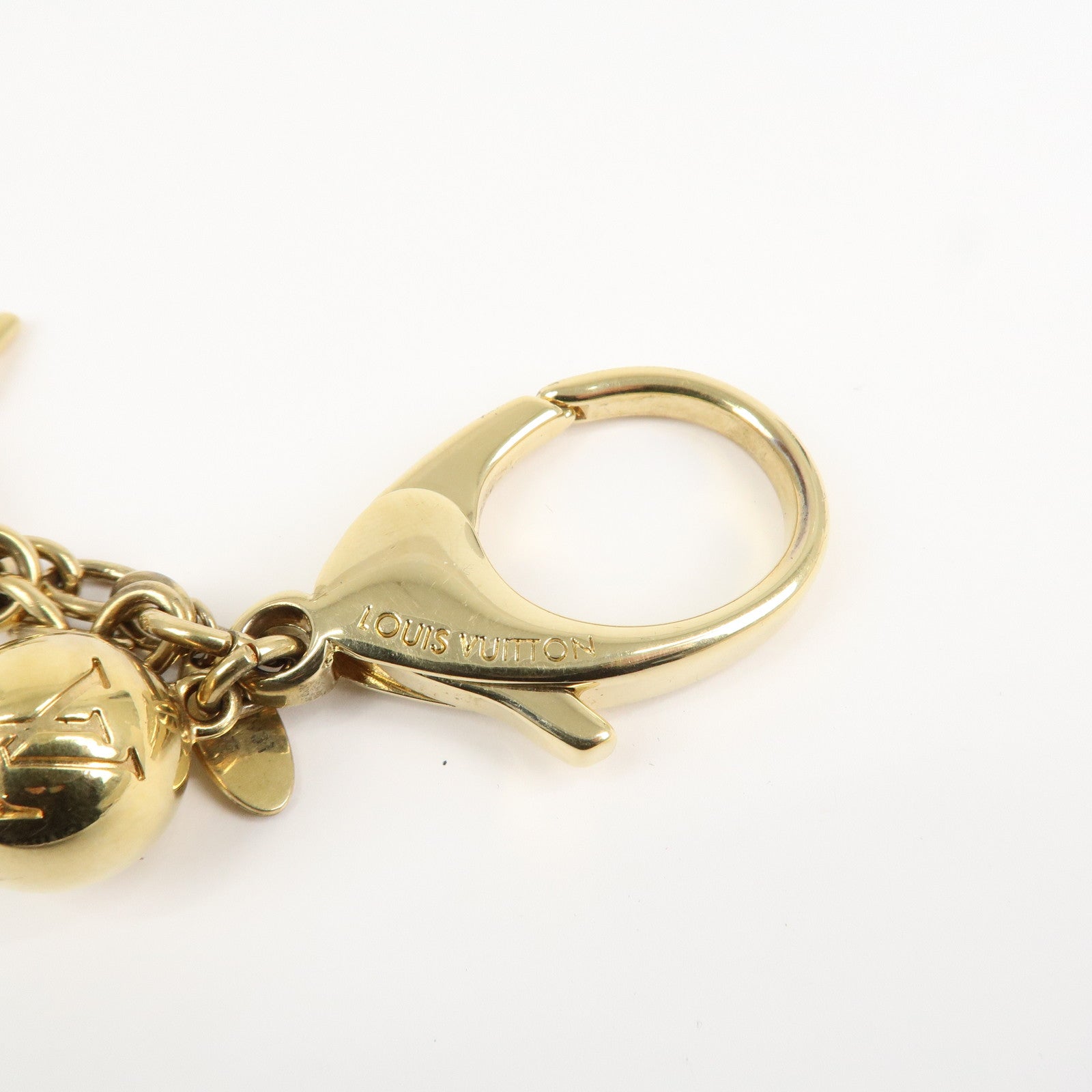 Louis Vuitton Bloomy Key Chain Bag Charm Gold M67931 Used