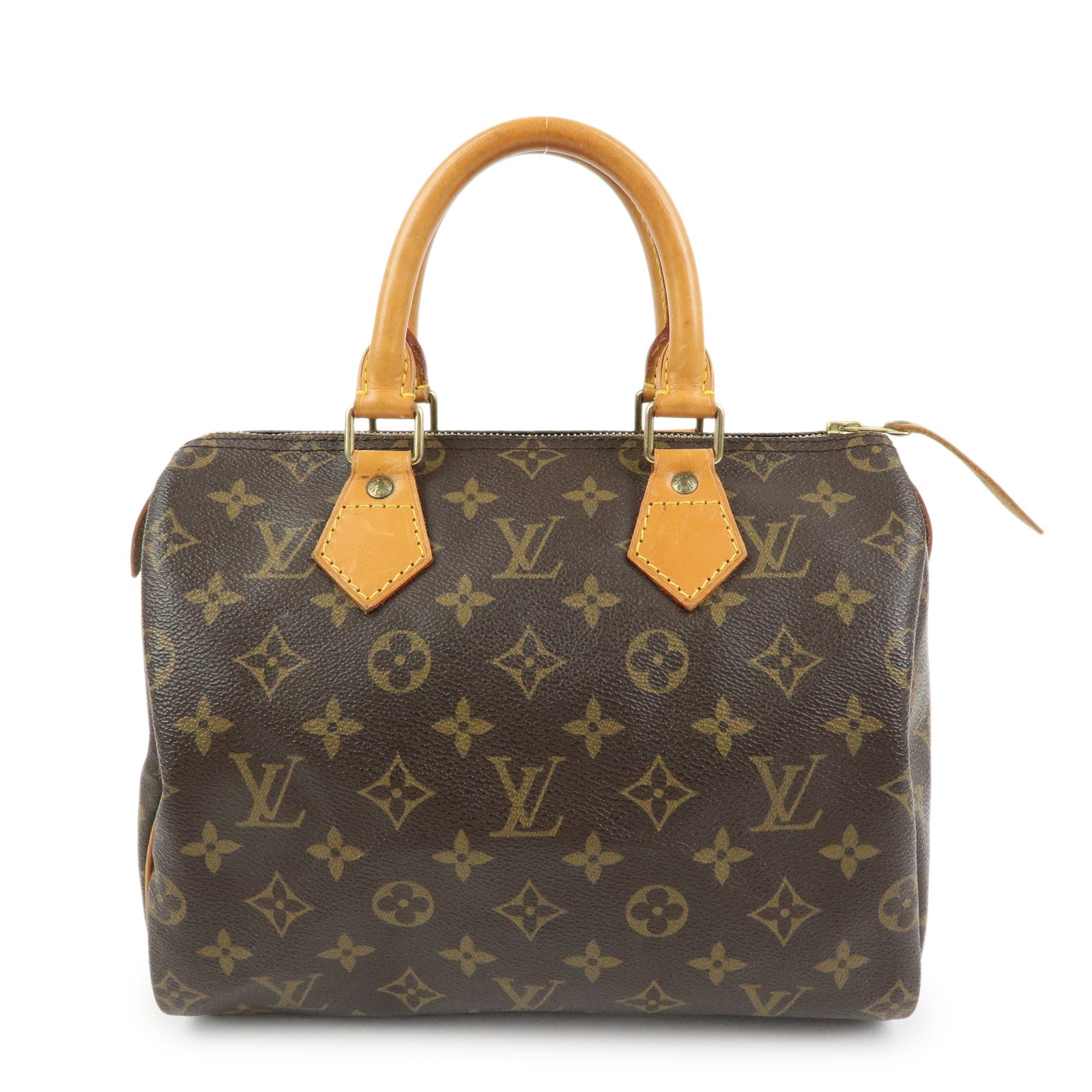 Louis Vuitton Monogram Speedy 25 Boston Bag Hand Bag Brown M41528
