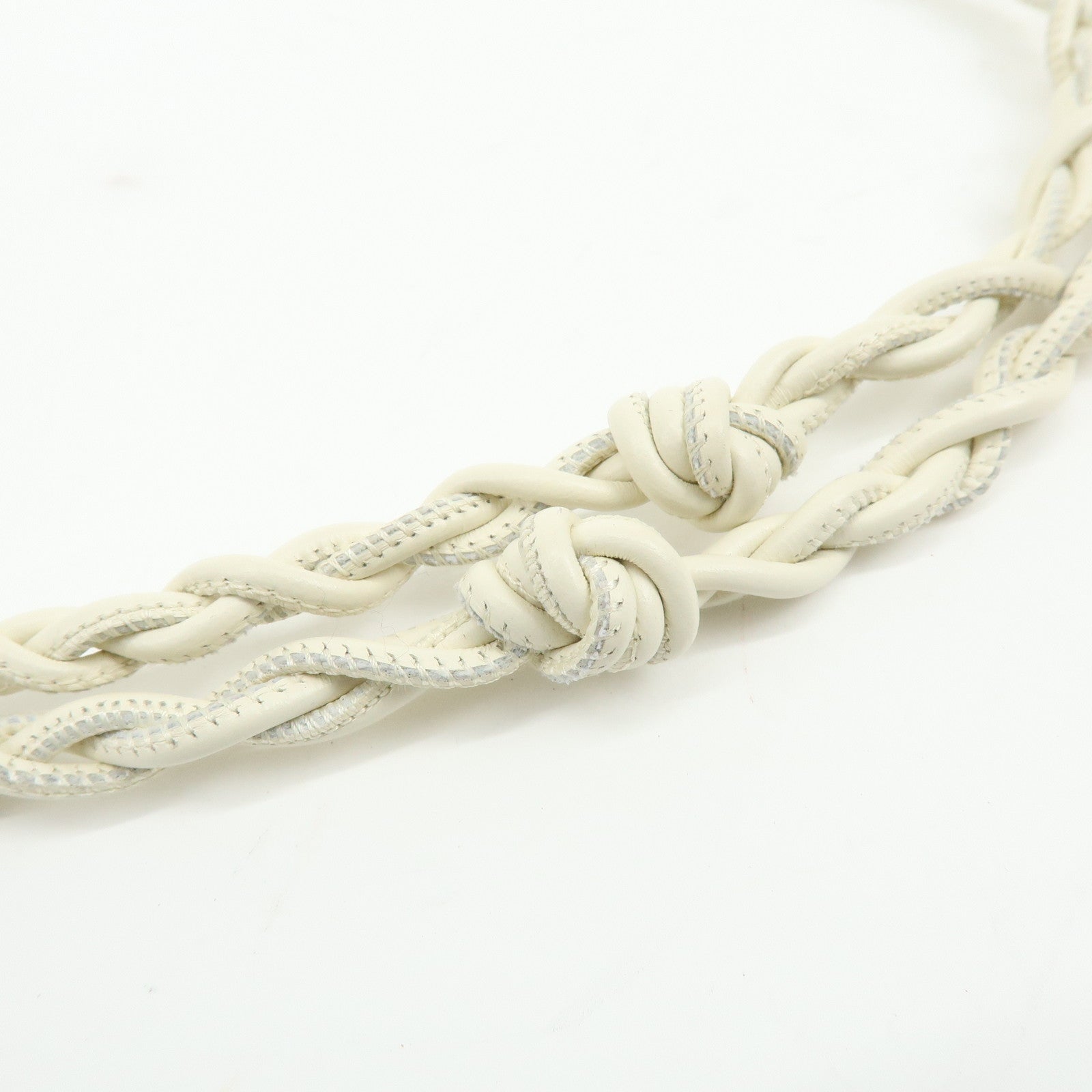 JIL SANDER Leather Shoulder Bag Crossbody Bag Ivory