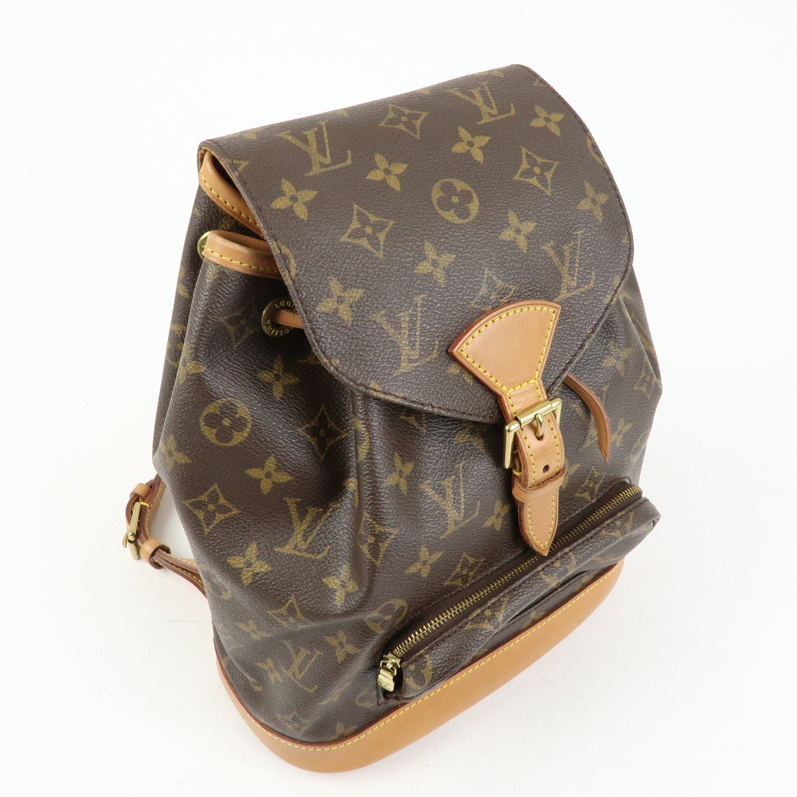 Louis Vuitton Monogram Montsouris MM Backpack Rucksack Brown M51136