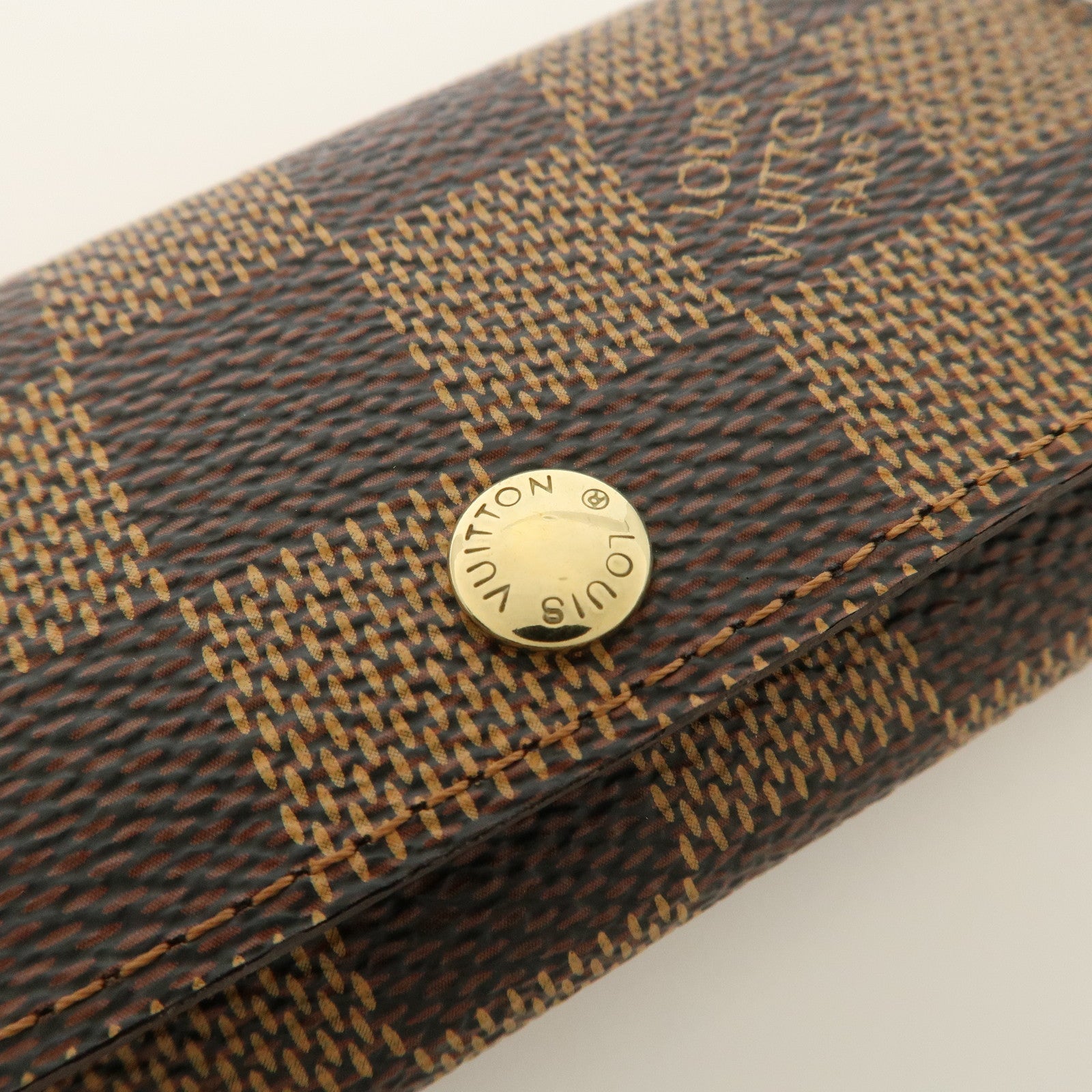 Louis Vuitton Damier Multicles 4 Key Case Damier Ebene Brown N62631