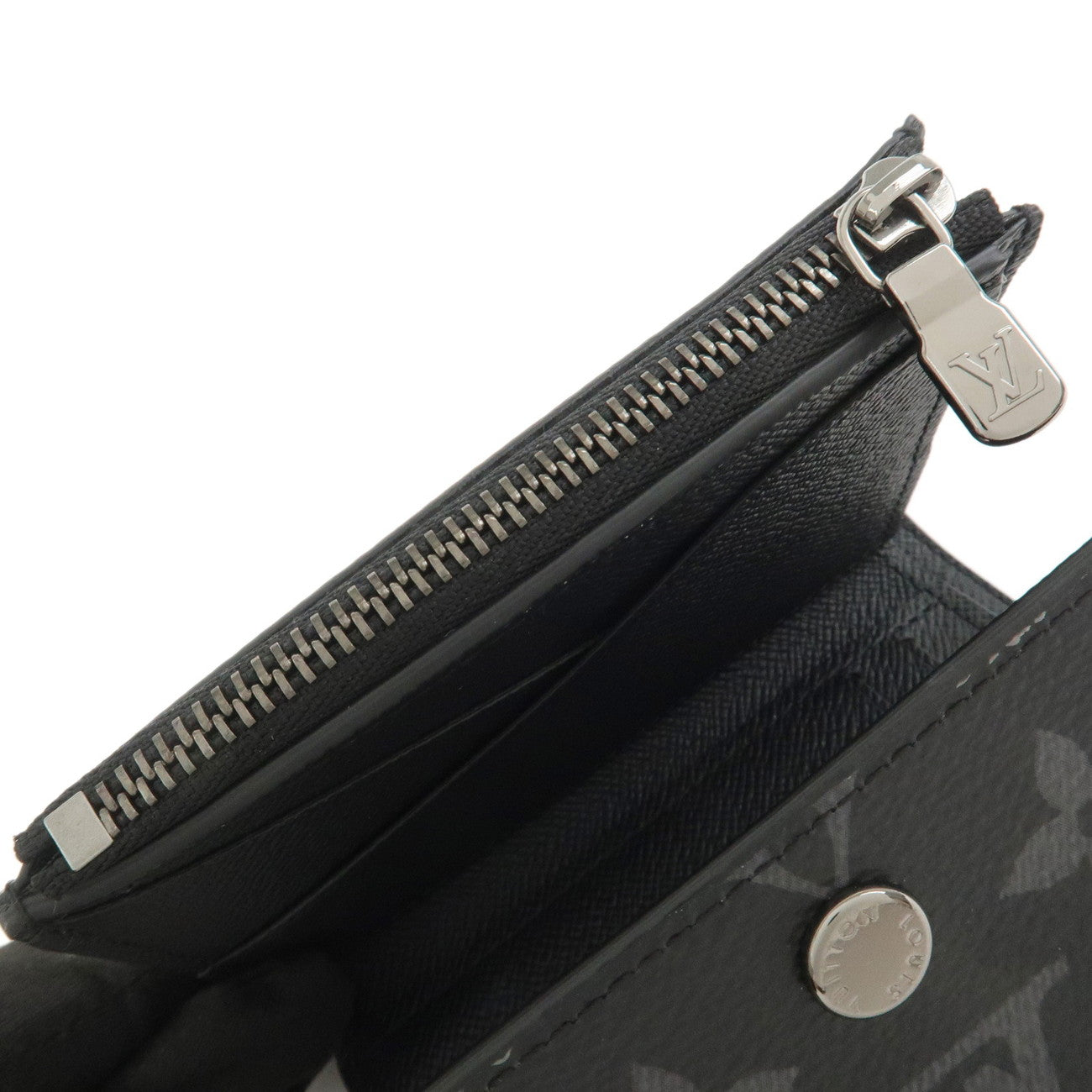 Louis Vuitton Monogram Eclipse Victor Compact Wallet M12598