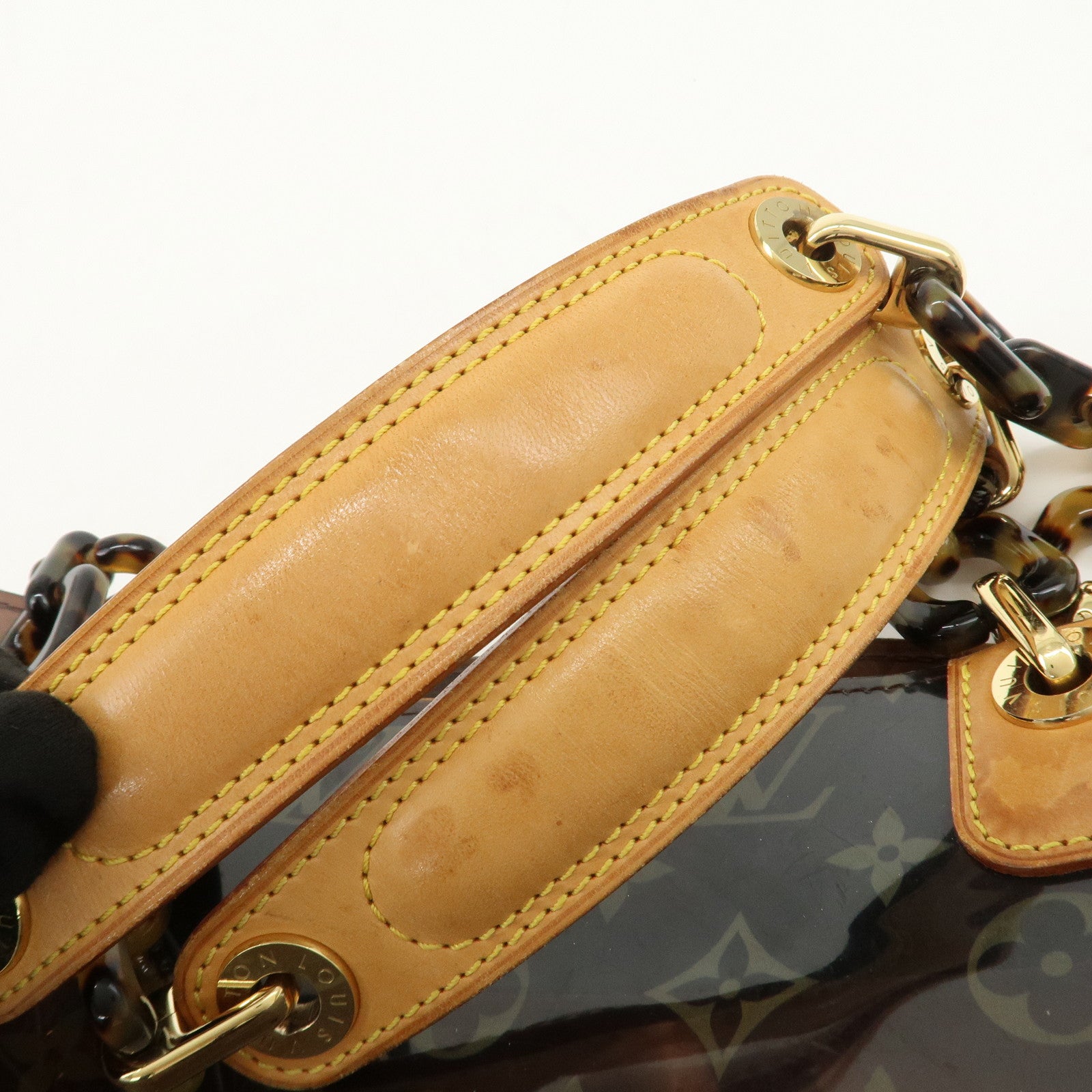 Louis Vuitton Monogram Cabas Ambre PM Vinyl Tote Bag Brown M92502