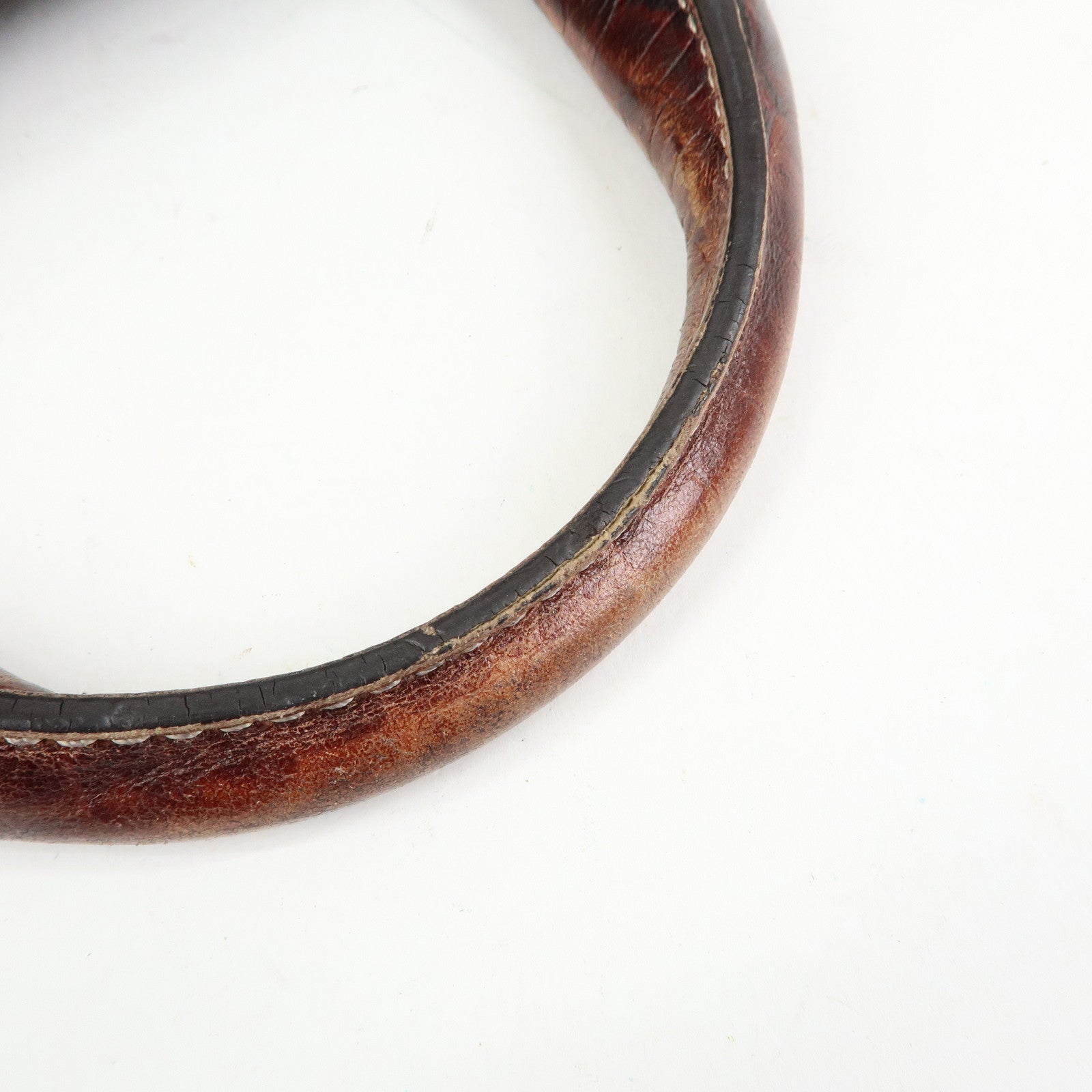 CELINE Macadam Boogie Bag Canvas Leather Hand Bag Brown