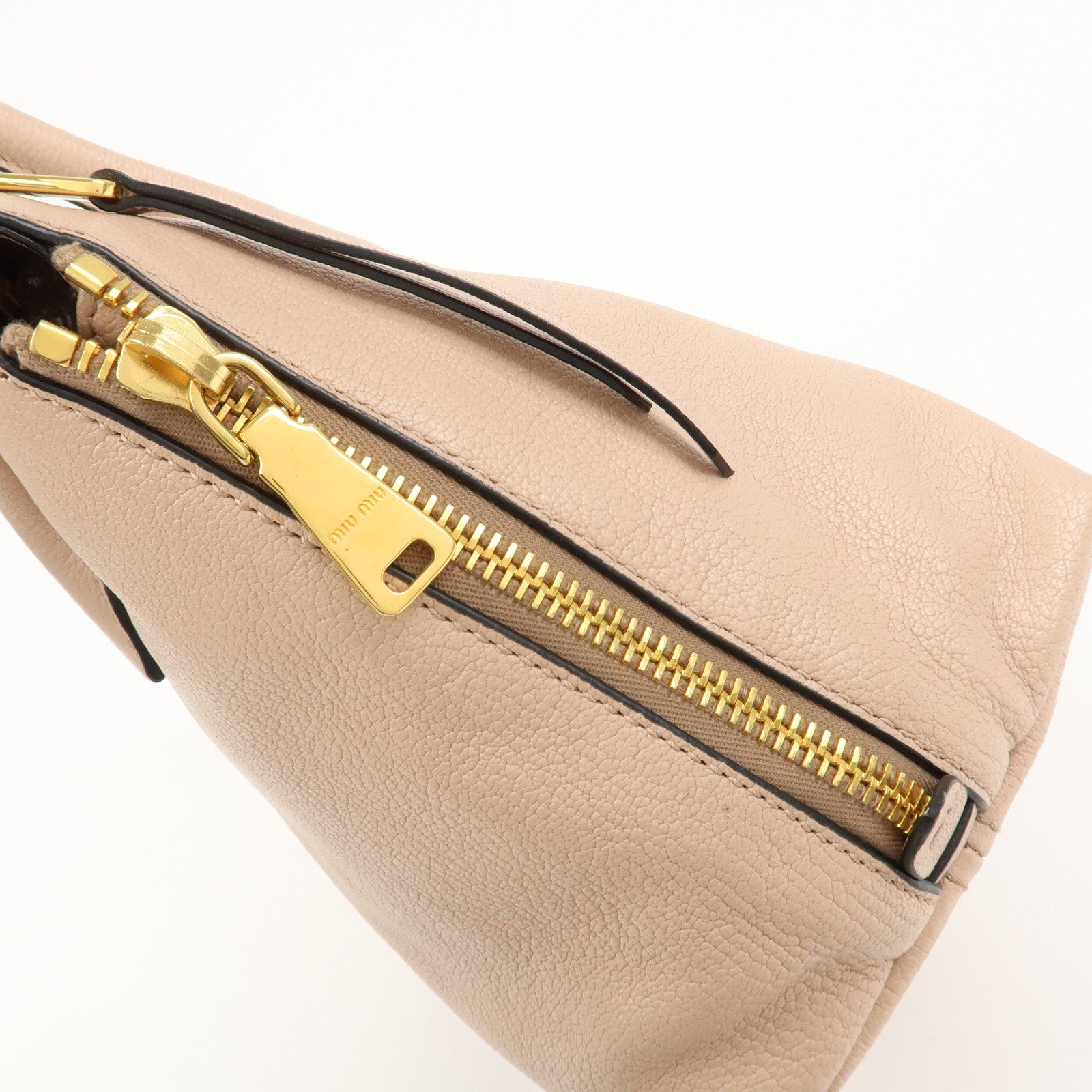 MIU MIU MADRAS 2WAY Bag Hand Bag Shoulder Bag Pink RN1016