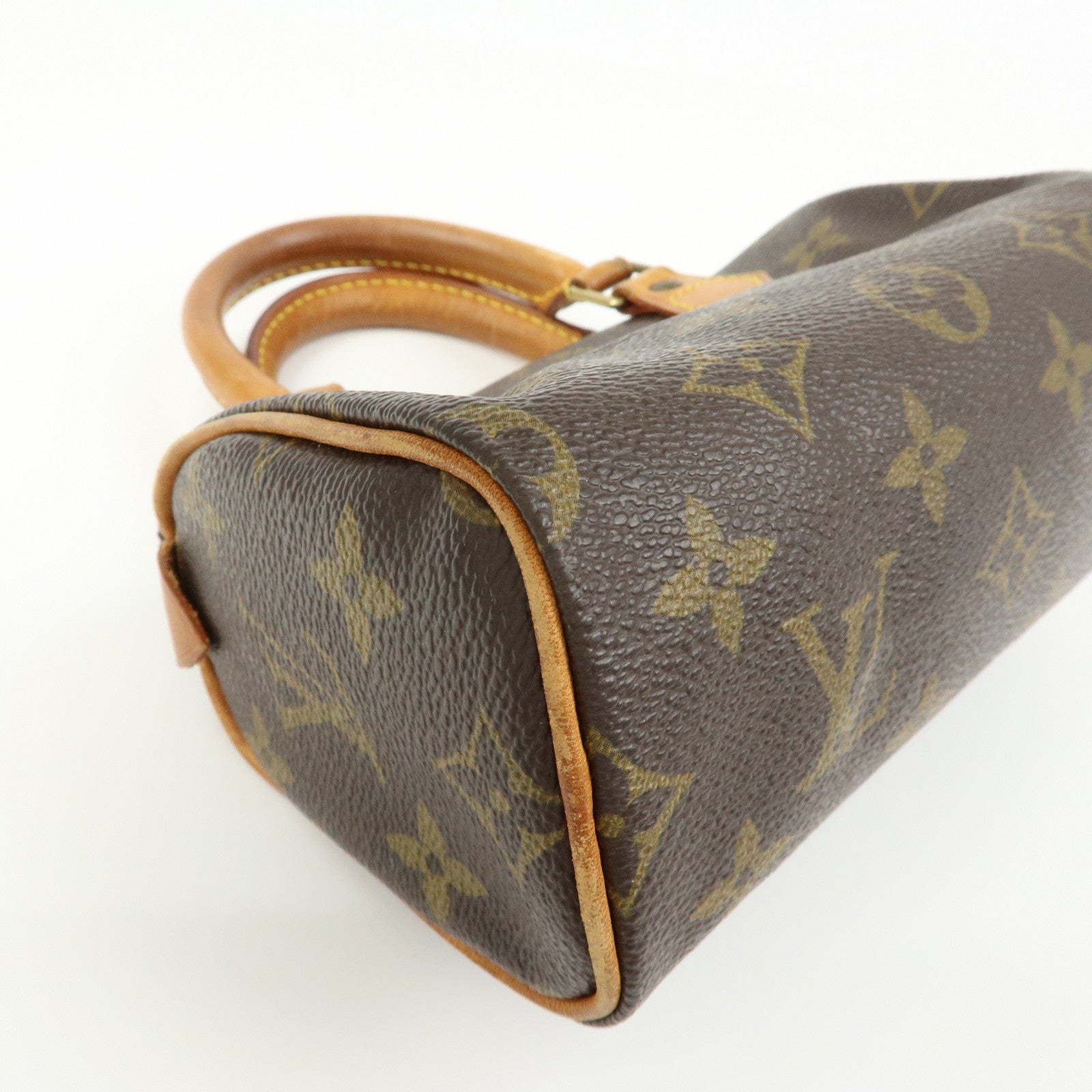 Louis Vuitton Monogram Mini Speedy Hand Bag Brown M41534
