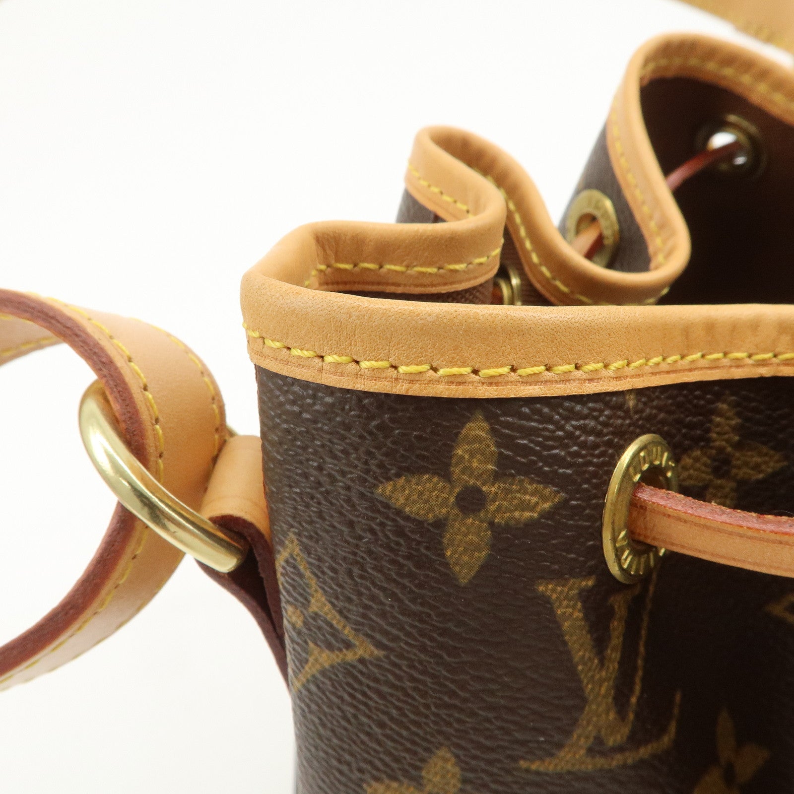 Louis Vuitton Monogram Petit Noe Shoulder Bag Brown M42226