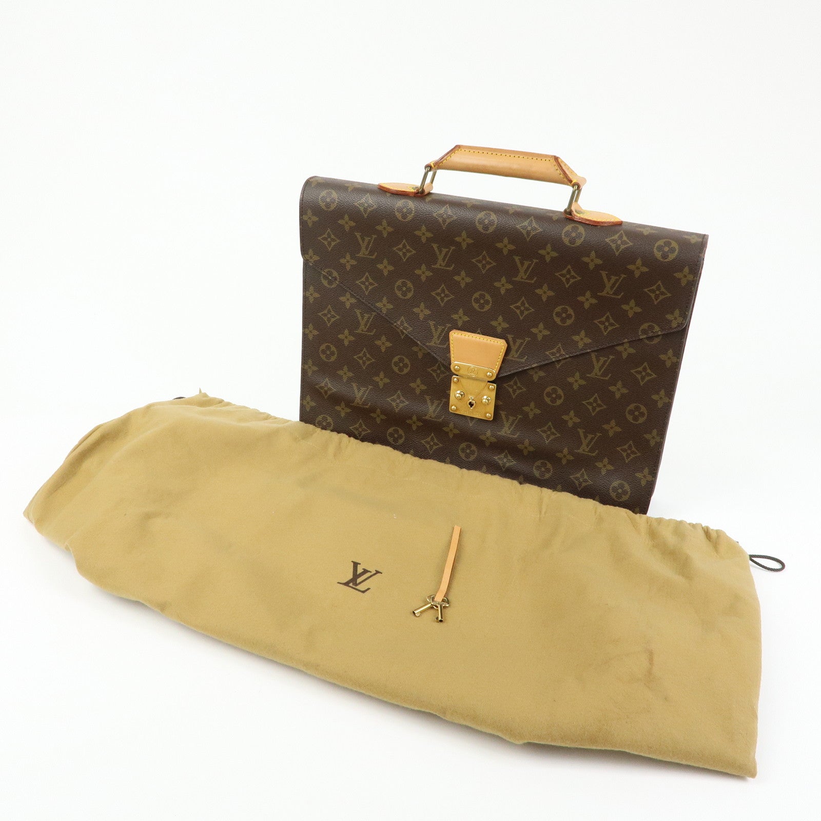Louis Vuitton Monogram Serviette Conseiller Briefcase Brown M53331