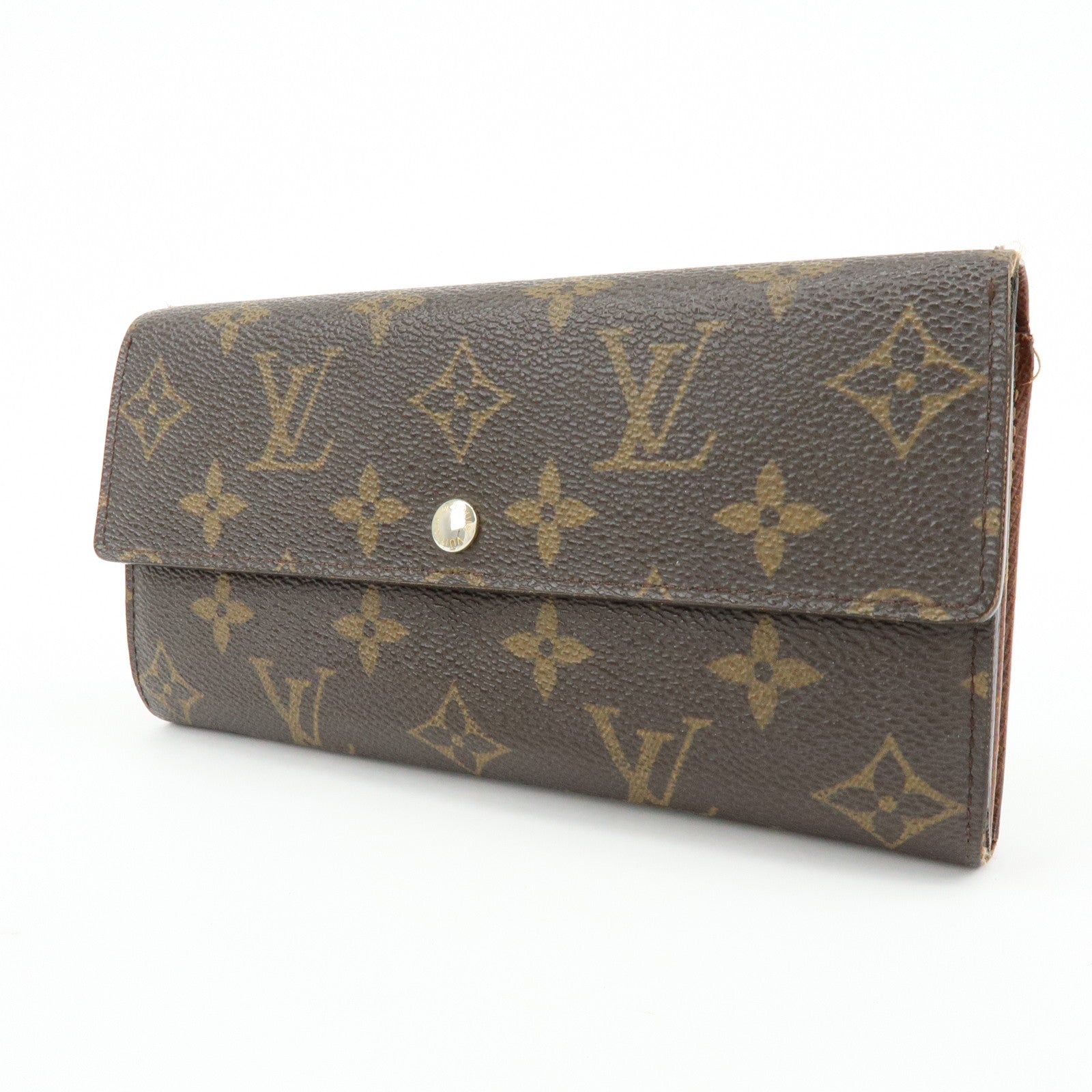 Louis Vuitton Monogram Portefeuille Sarah Long Wallet Brown M61734