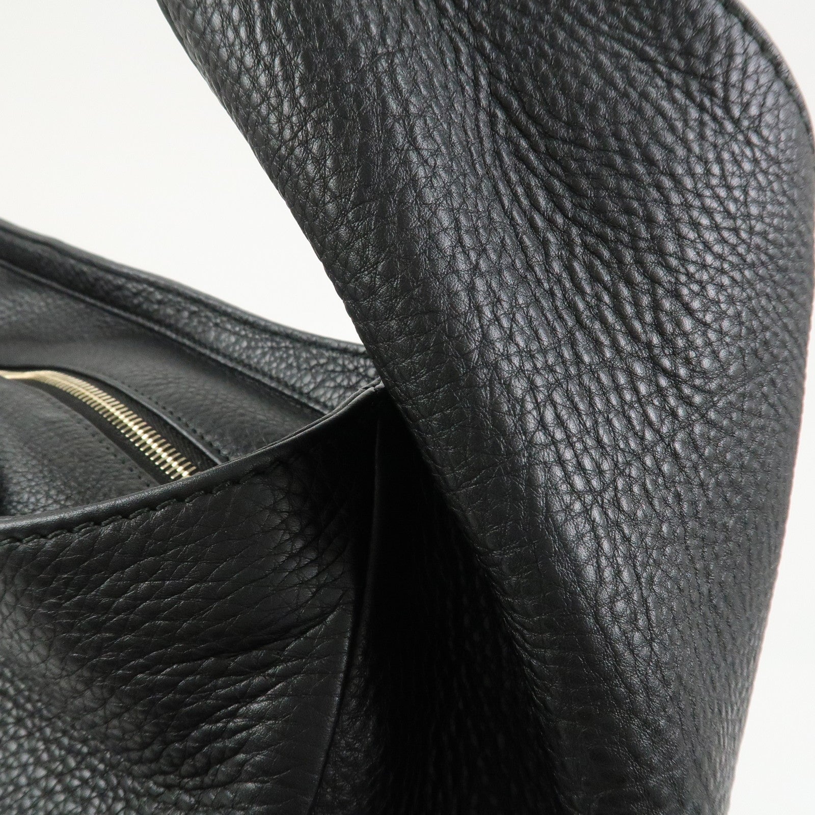GUCCI Greenwich Logo Leather Shoulder Bag Hand Bag Black 257050