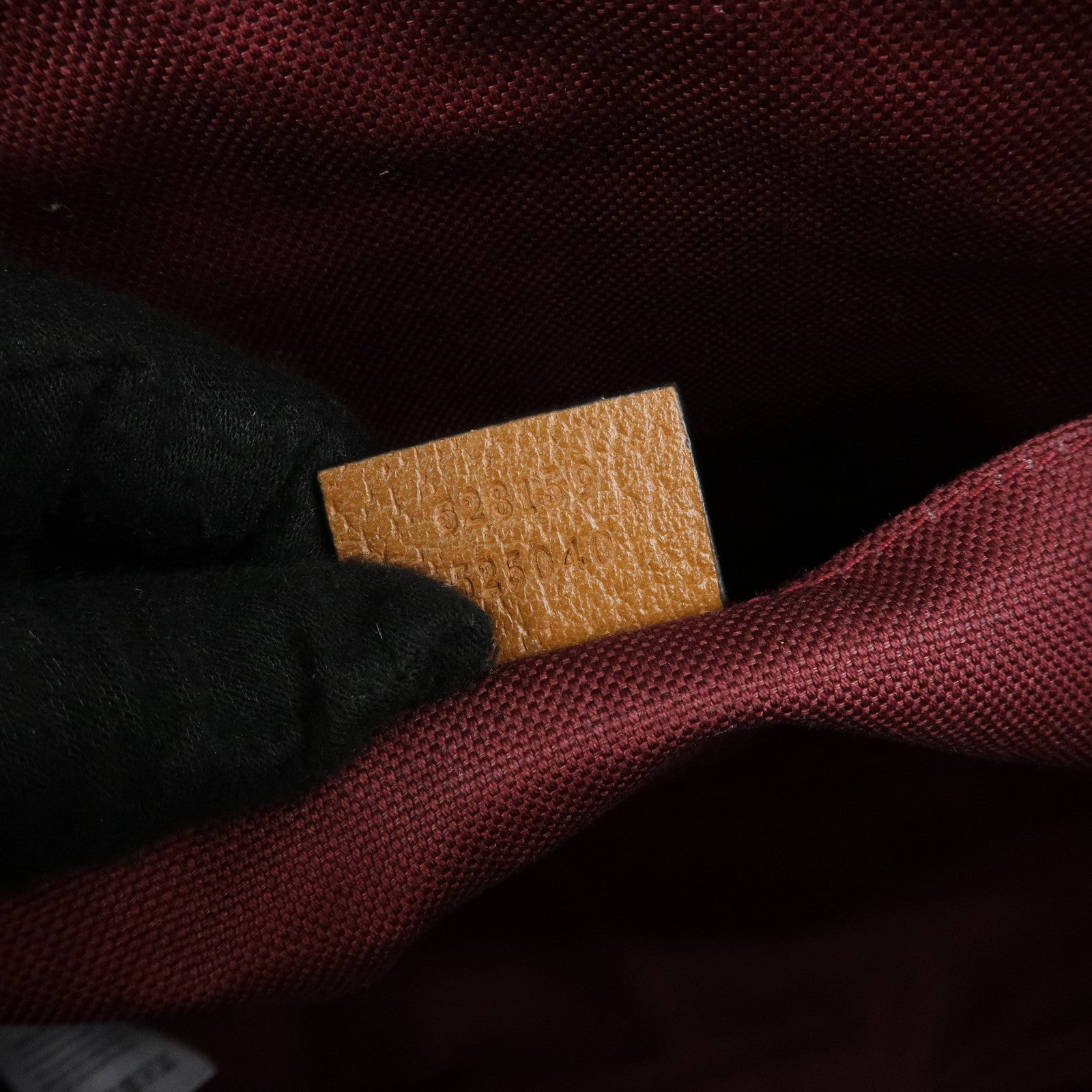 GUCCI Children’s Canvas Leather Tote Bag Bordeaux Brown 628150