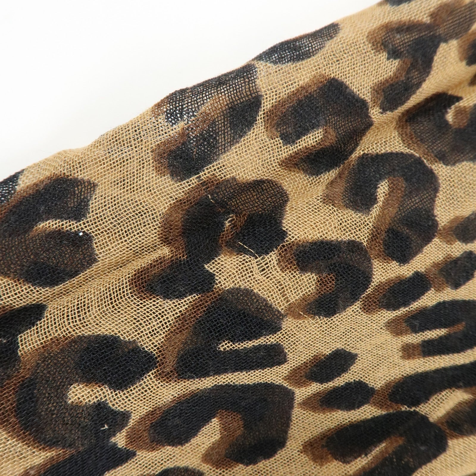 Louis Vuitton Etole Cashmere Silk Scarf Leopard Brown M72215