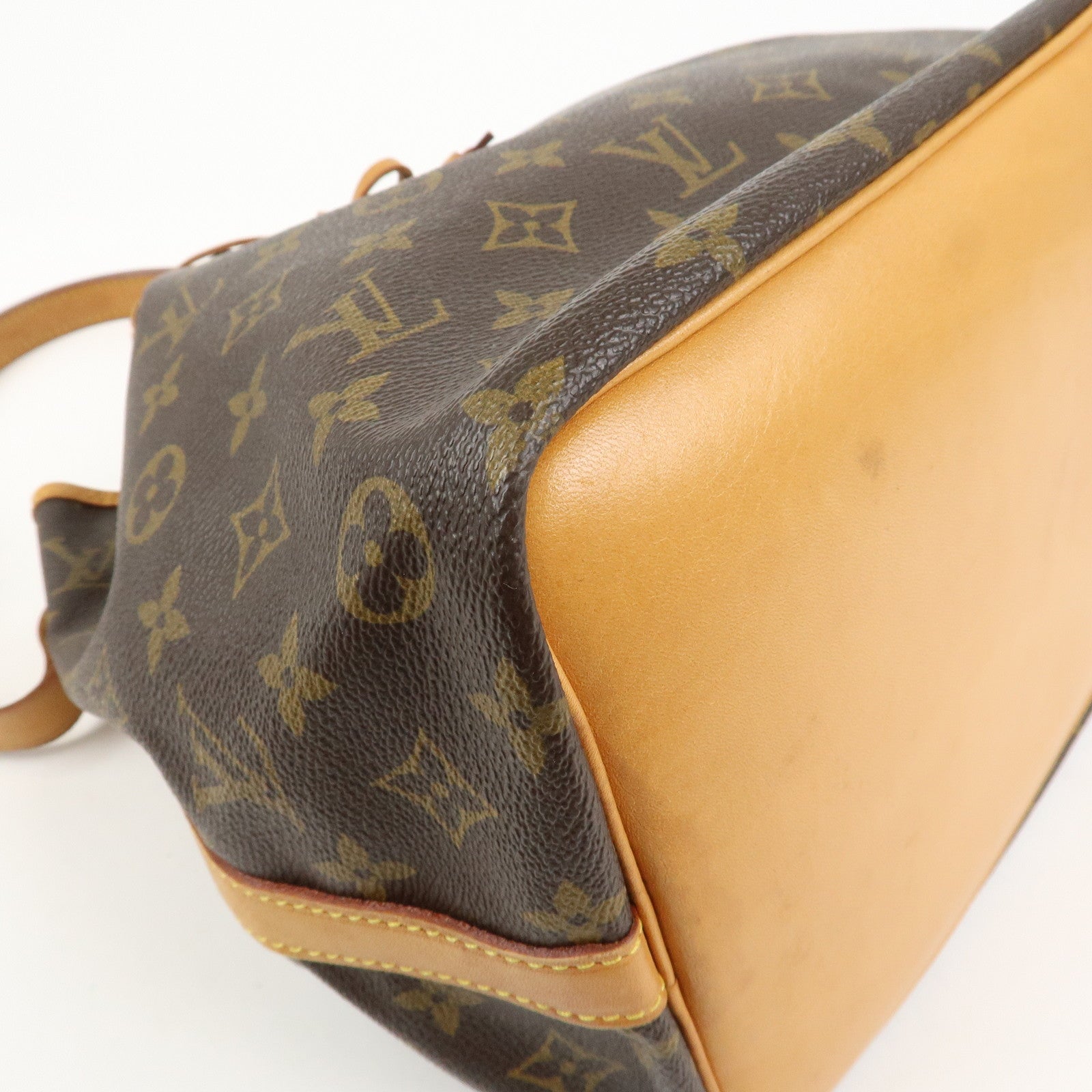 Louis Vuitton Monogram Petit Noe Shoulder Bag Brown M42226