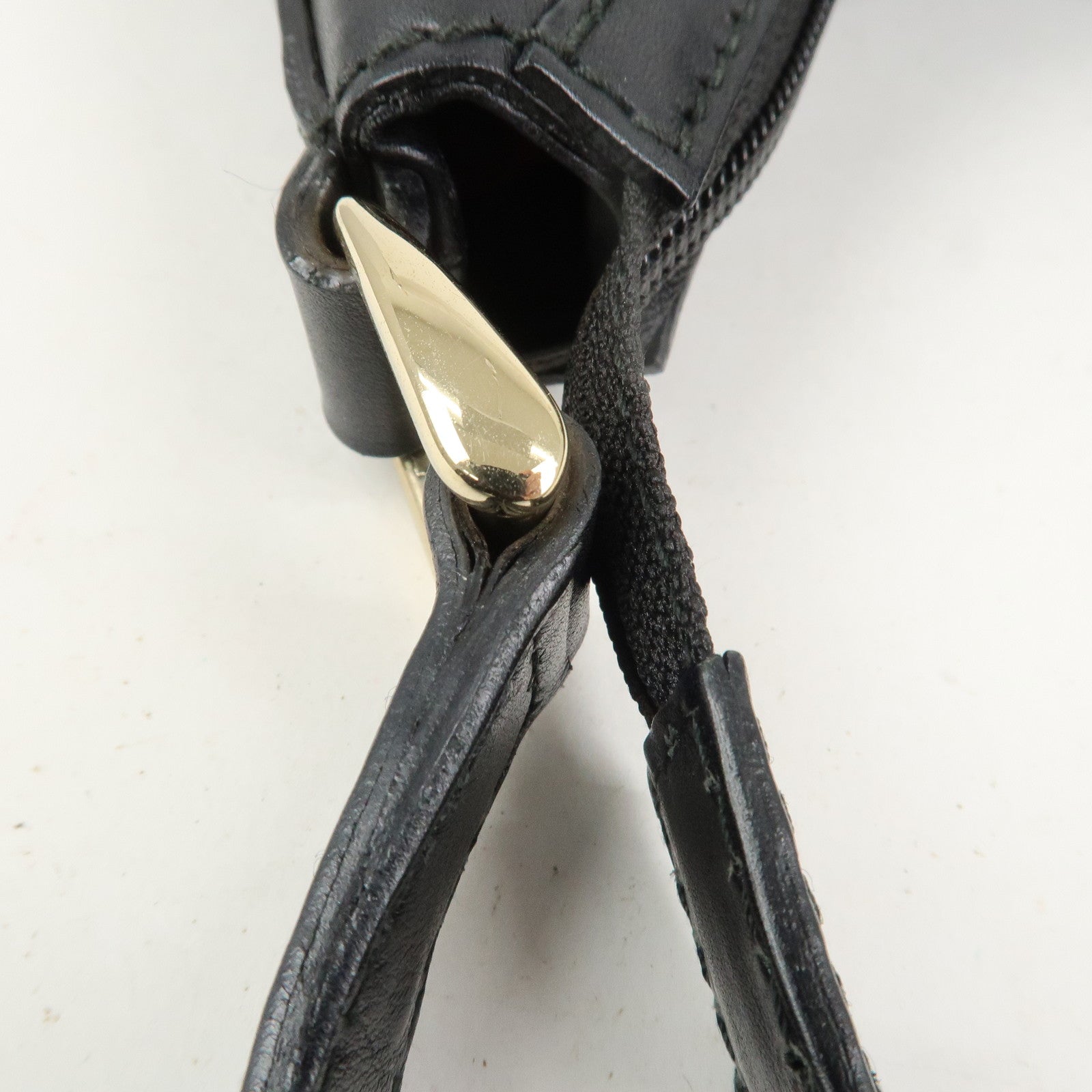 GUCCI Hysteria PVC Canvas Leather Shoulder Bag Black 262903