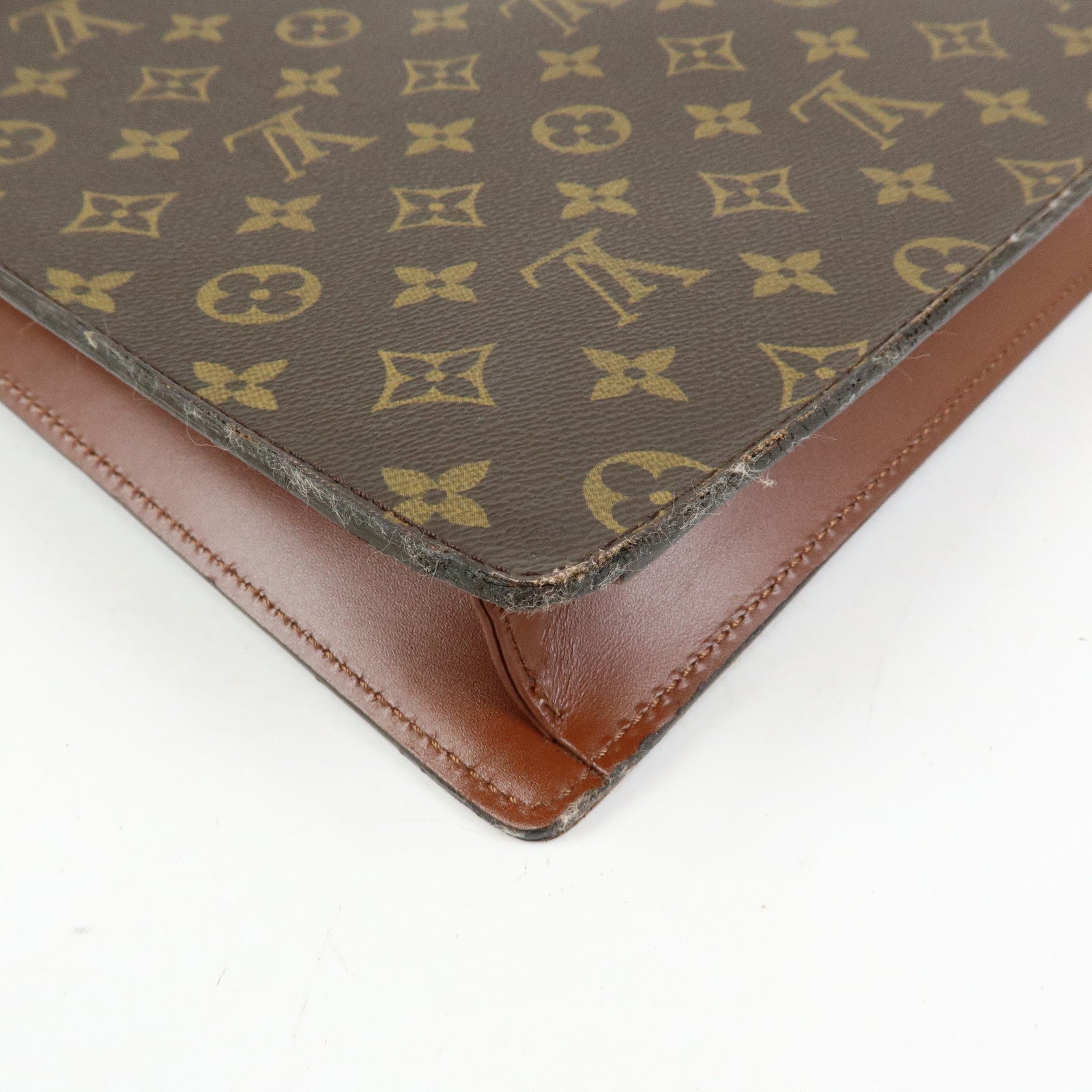 Louis Vuitton Monogram Porte‑Documents Bandouliere Brown M53338