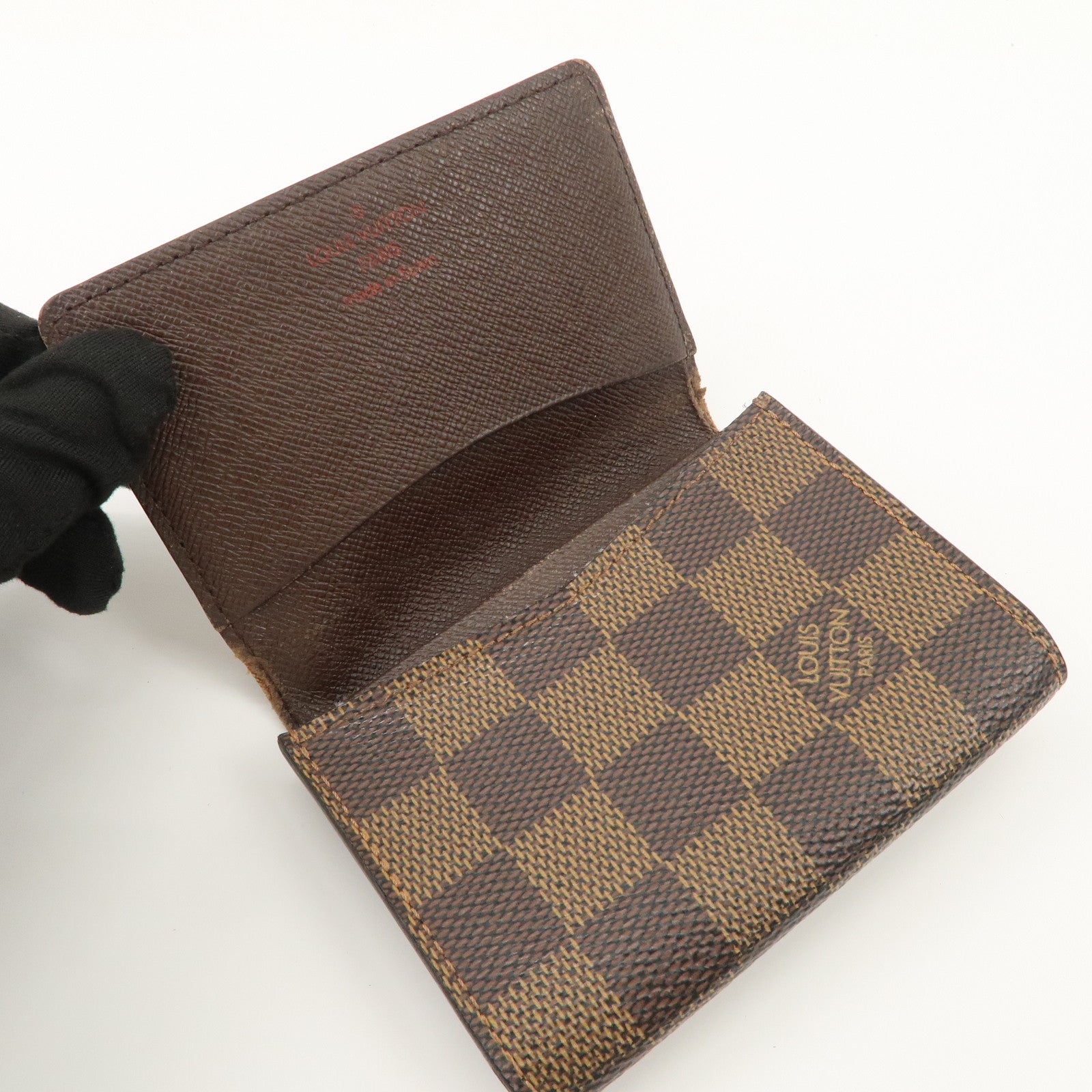 Louis Vuitton Damier Vernis Set of 3 Bi-fold Wallet Card Case Used