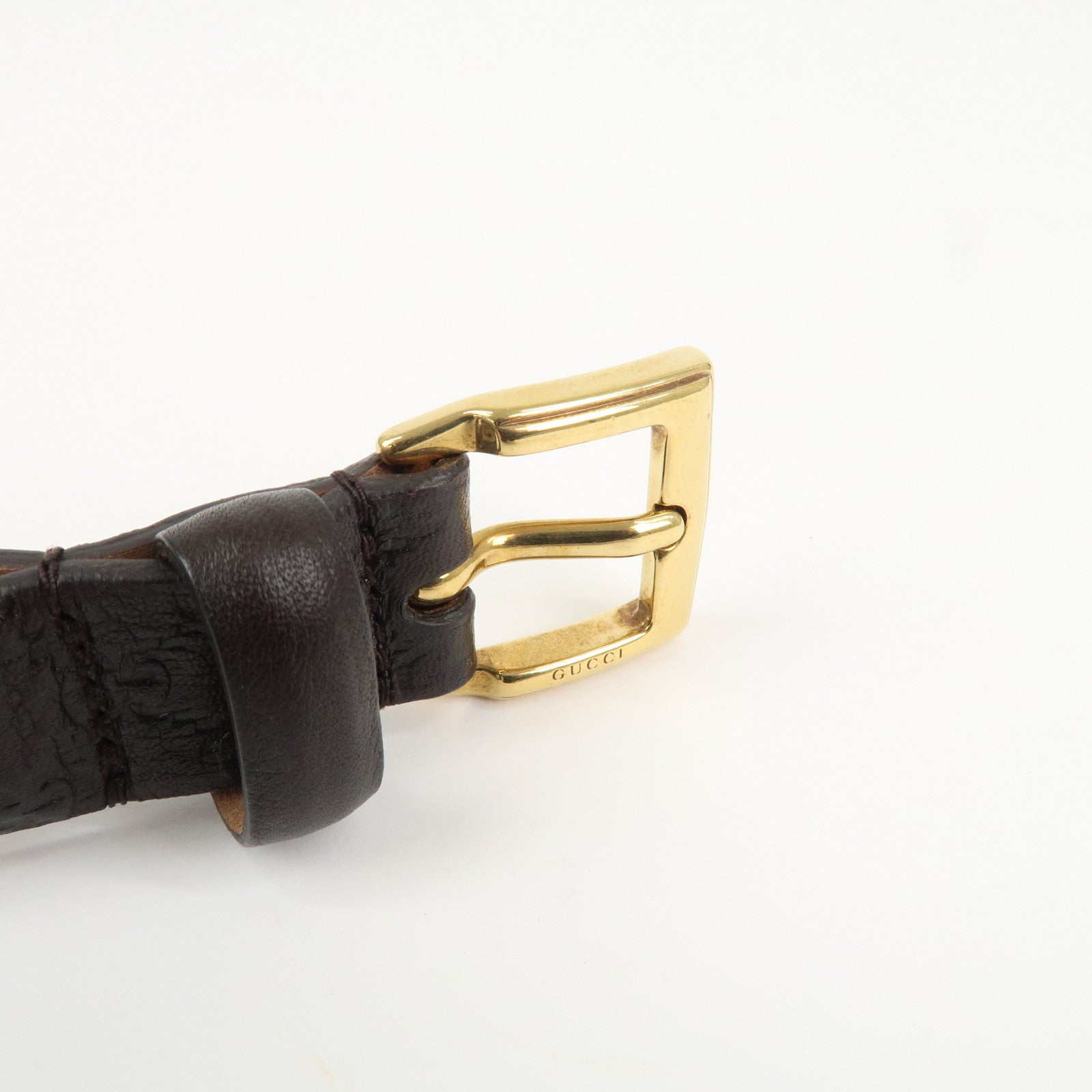 GUCCI Guccissima Leather Belt 85/34 Brown 269813