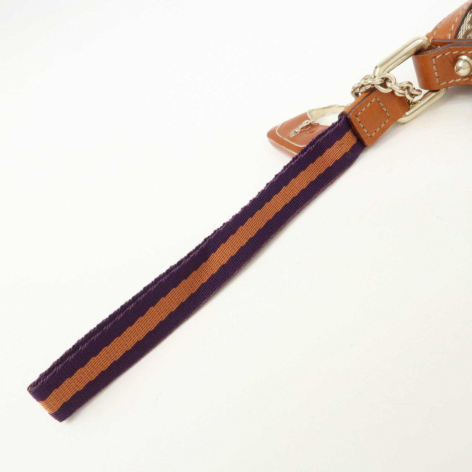 GUCCI Sherry GG Canvas Leather Pouch Cosmetic Pouch Brown 152507