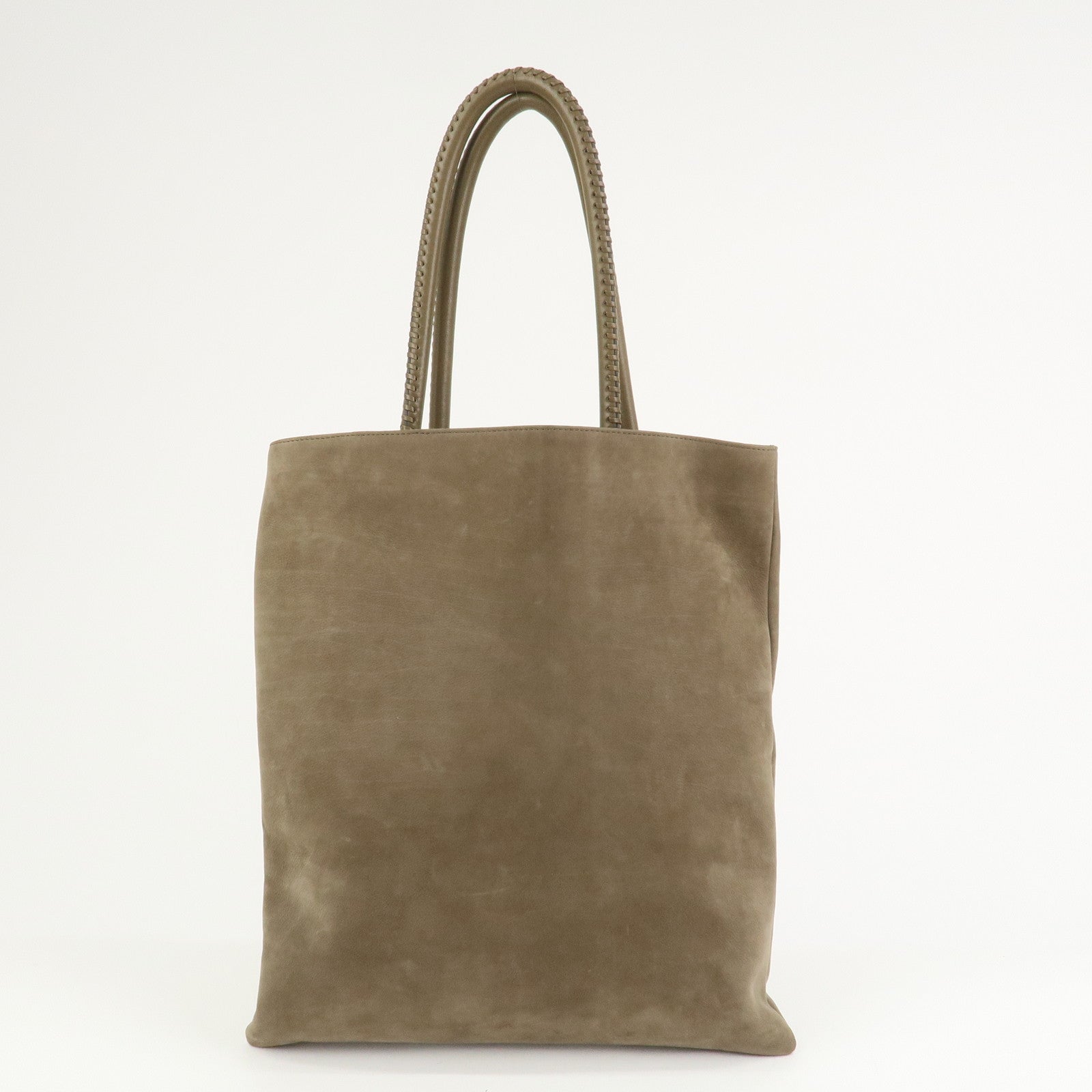 BVLGARI Collezione Leather Tote Bag Hand Bag Brown EK.C10.31337