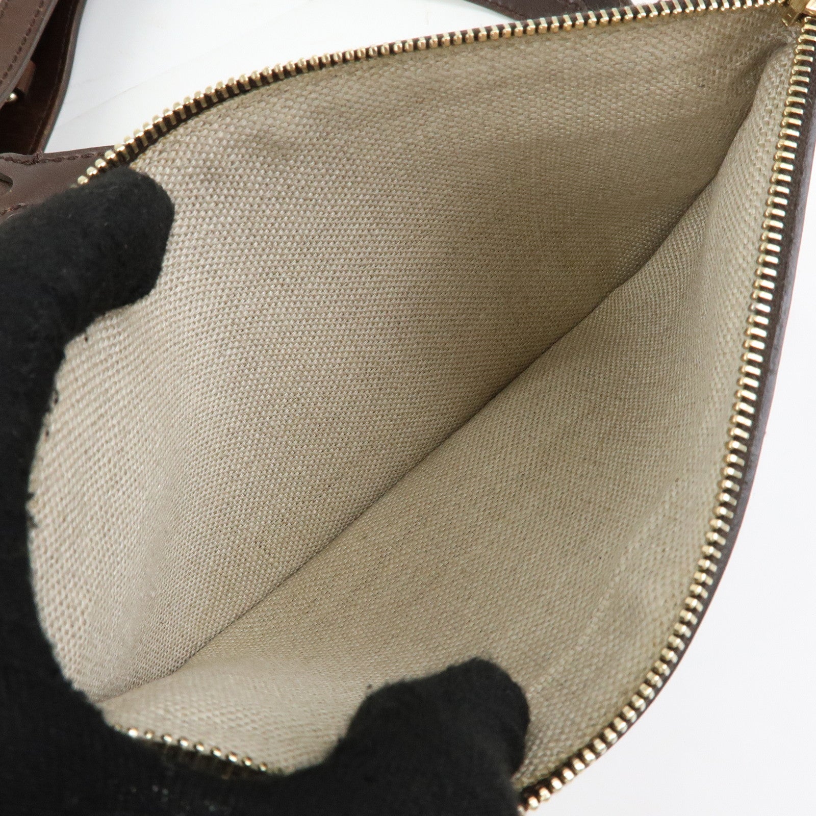 GUCCI Gucci Craft GG Canvas Leather Tote Bag Beige Brown 247209