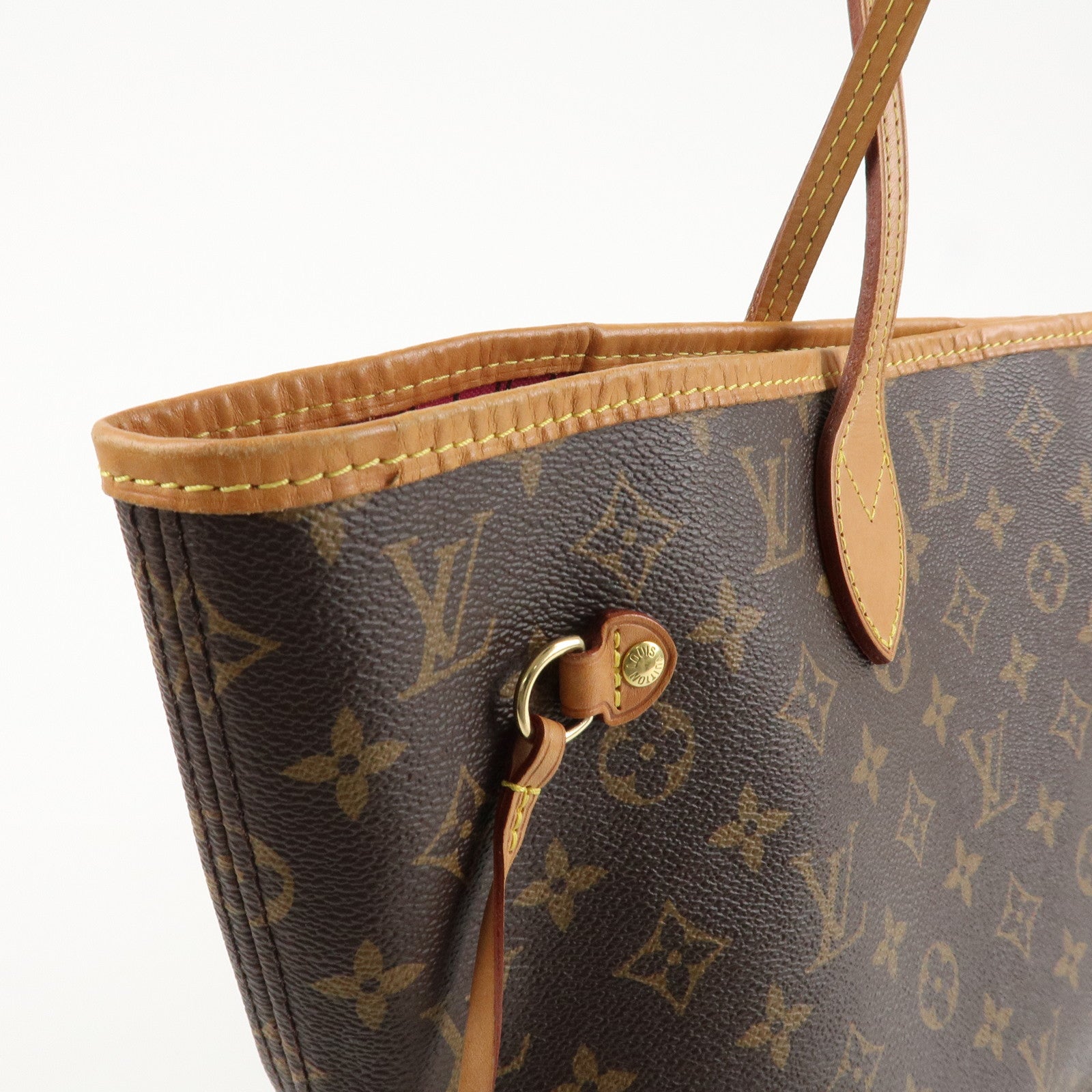 Louis Vuitton Monogram Neverfull MM Tote Bag Pivoine M41178 Used