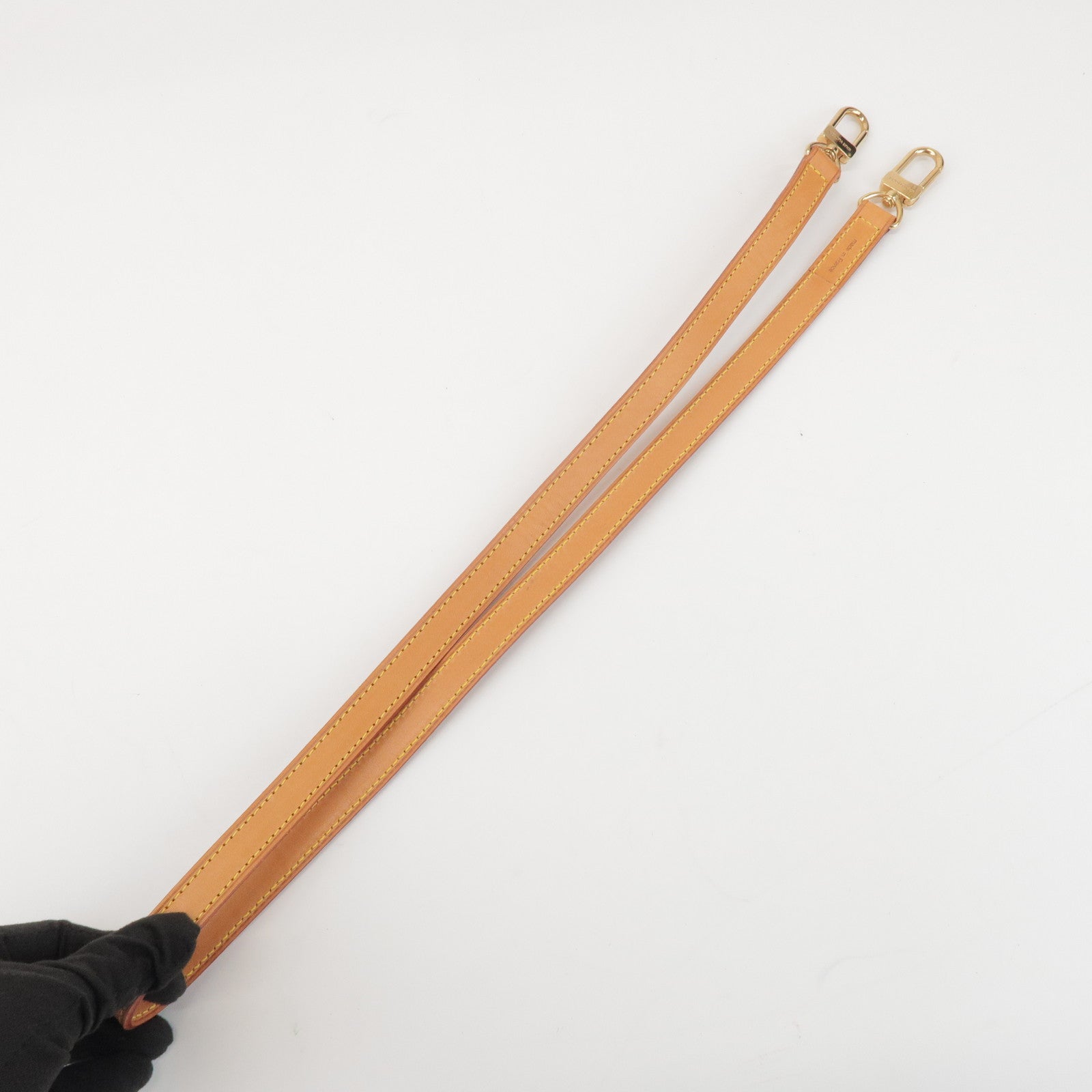 Louis Vuitton Nume Leather Shoulder Strap 100cm Beige J00142