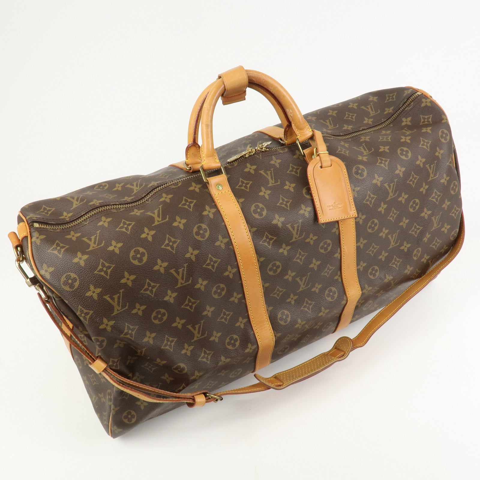Louis Vuitton Monogram Keep All Bandouliere 60 Boston Bag M41412
