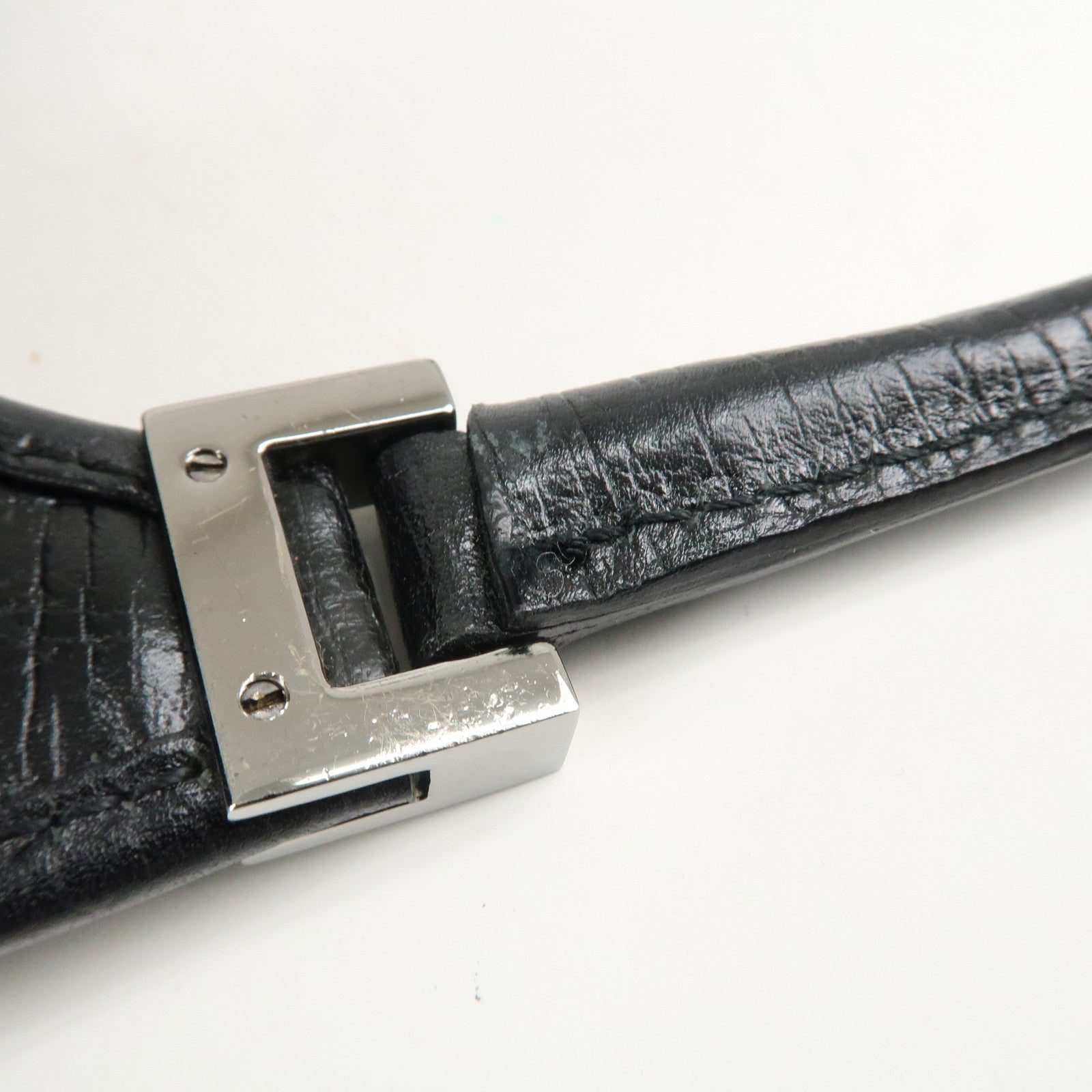 GUCCI Jackie GG Canvas Leather Shoulder Bag Hand Bag Black 01721 Used