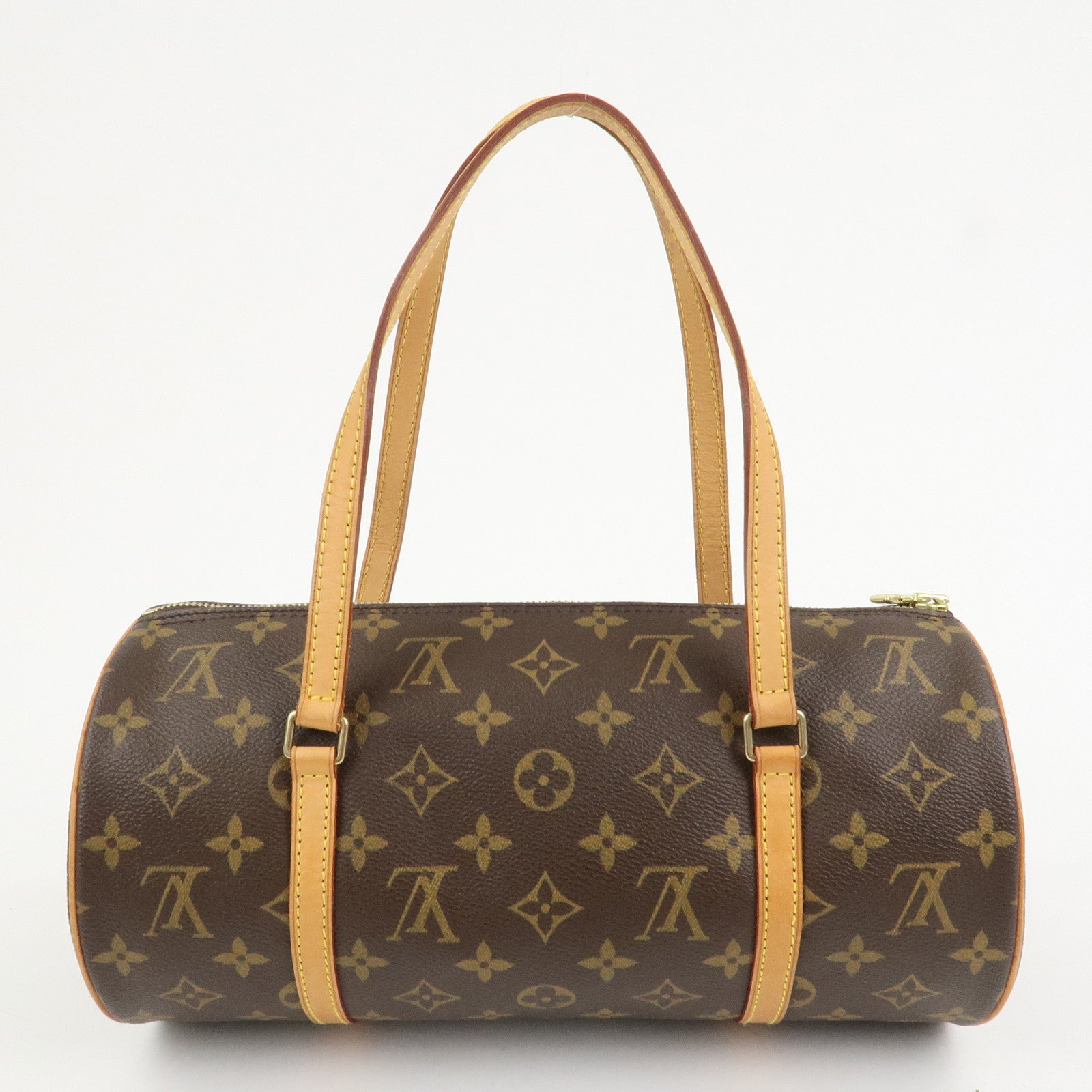 Louis Vuitton Monogram Papillon 30 Hand Bag New Style Brown M51385
