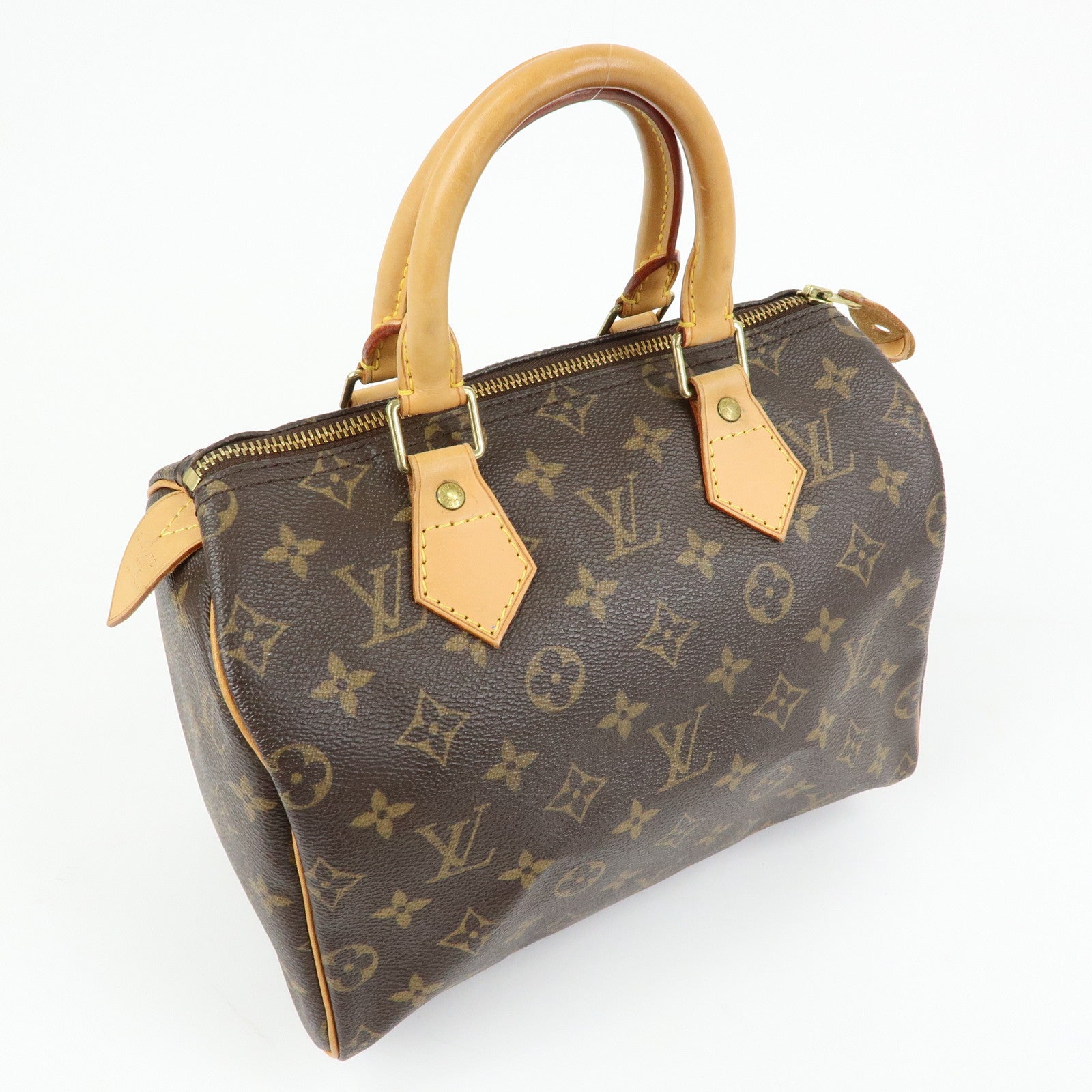 Louis Vuitton Monogram Speedy 25 Boston Bag Hand Bag Brown M41528