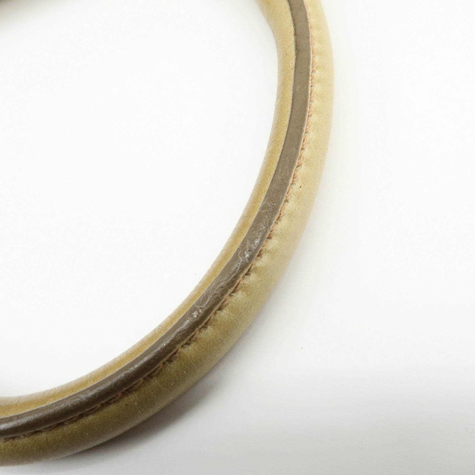 PRADA Logo Leather 2Way Shoulder Bag Hand Bag BN1921 Beige