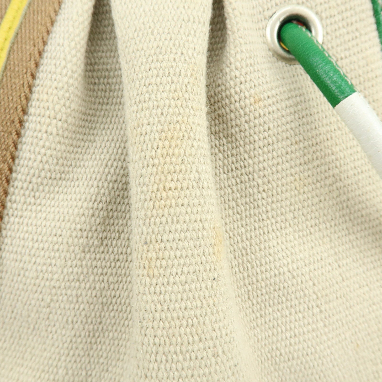 BOTTEGA VENETA Canvas Leather Shoulder Bag Hand Bag Multicolor