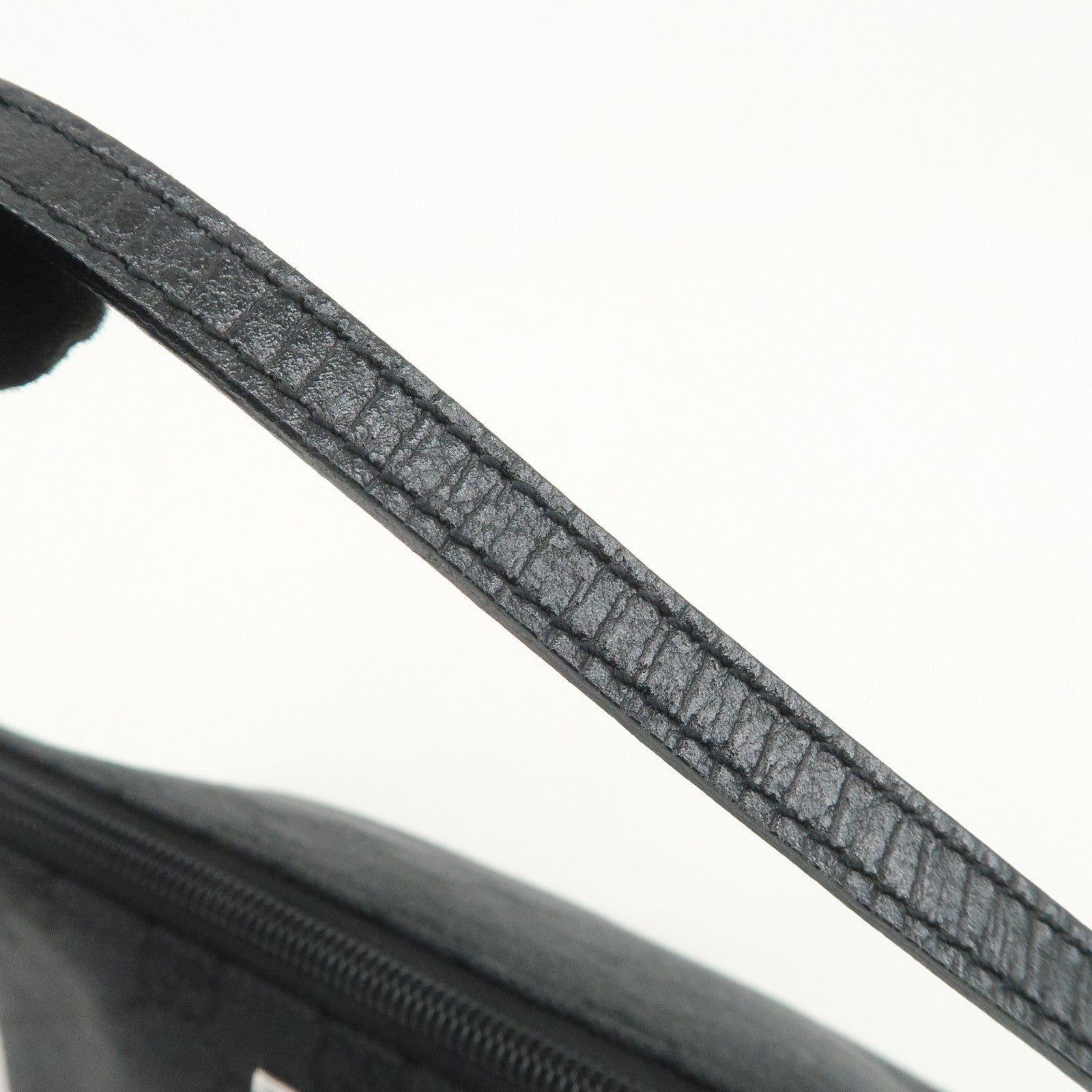 GUCCI  Boat Bag GG Monogram Canvas Leather Hand Bag Black 07198