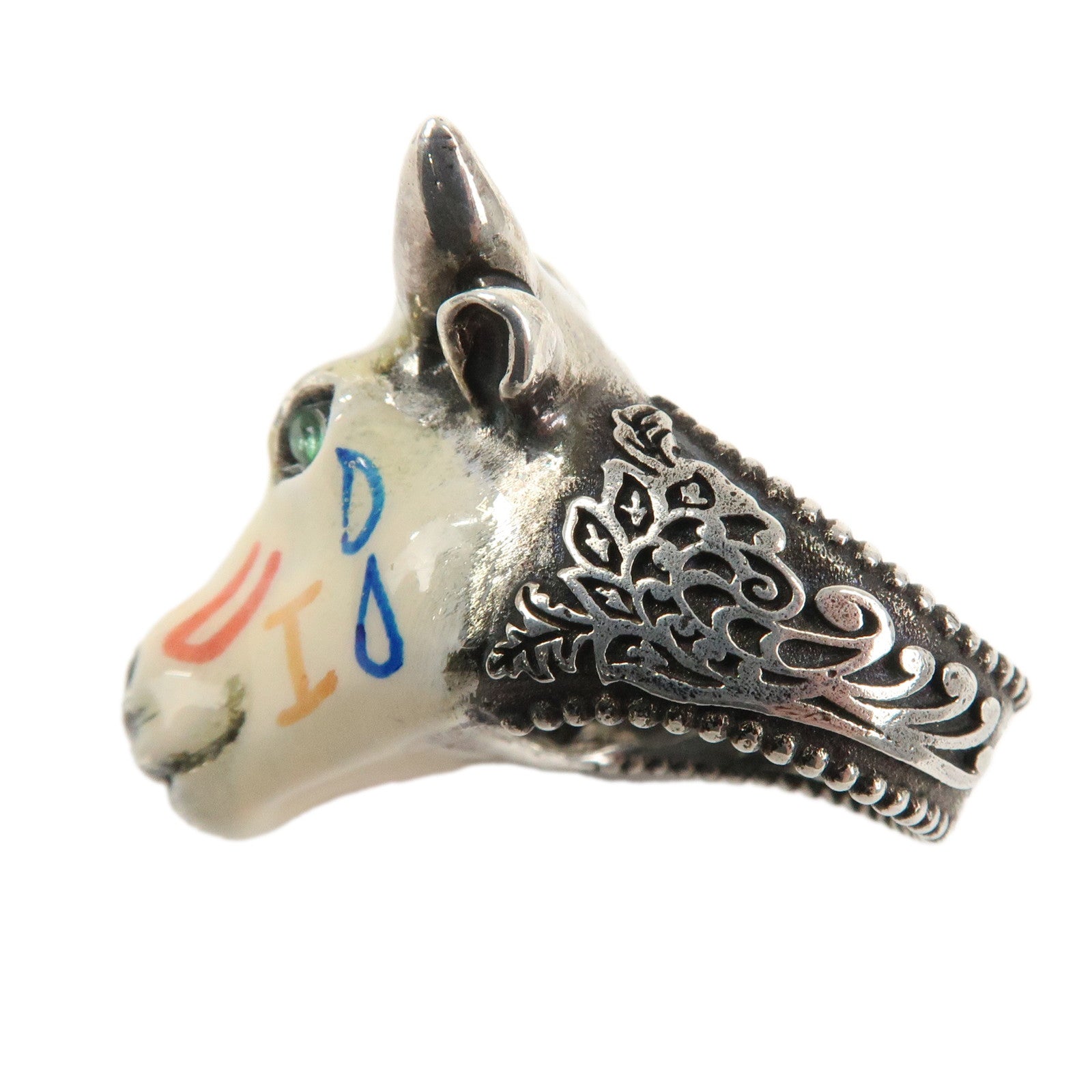 GUCCI Anger Forest Bull's Head Ring SV925 Silver #13 US6-6.5