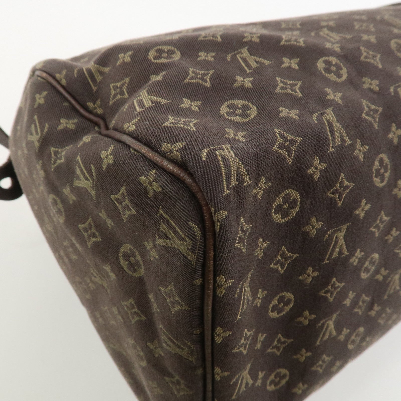 Louis Vuitton Monogram Mini Lin Speedy 30 Boston Bag Ebene M95224