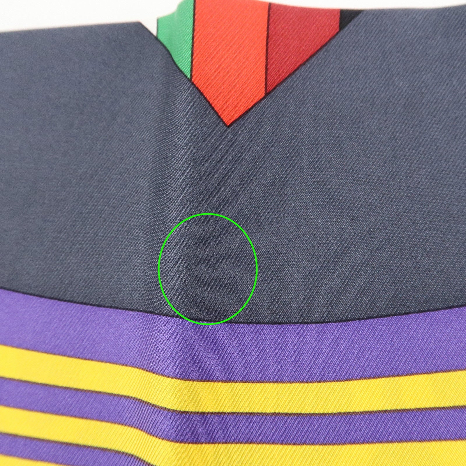 HERMES Carre 90 Silk 100% Scarf LES JEUX D'HERMES Black Used