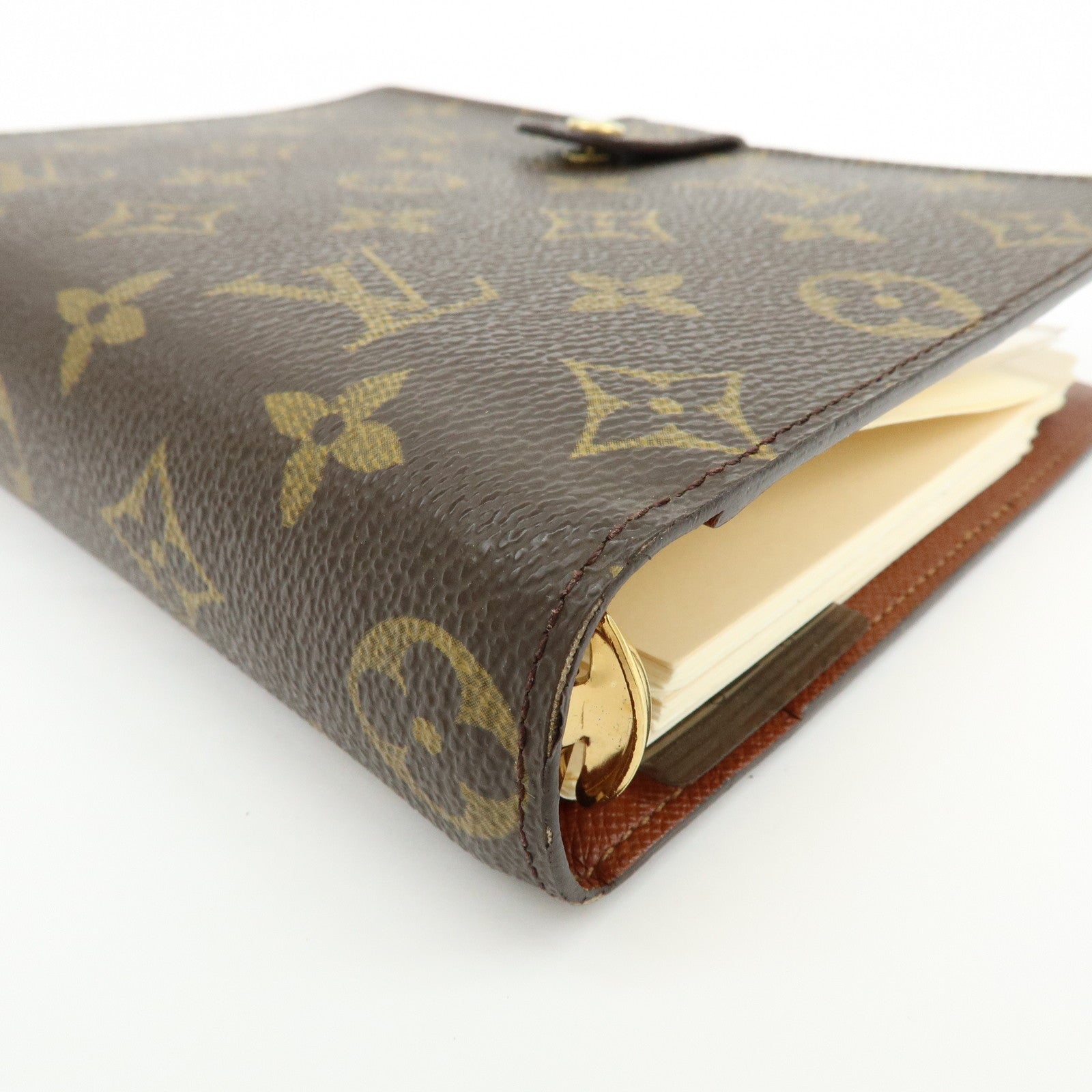 Louis Vuitton Monogram Agenda MM Planner Cover Brown R20004