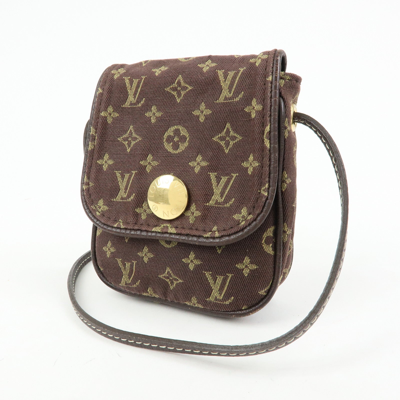 Louis Vuitton Monogram Mini Lin Pochette Cancun Ebene M95313