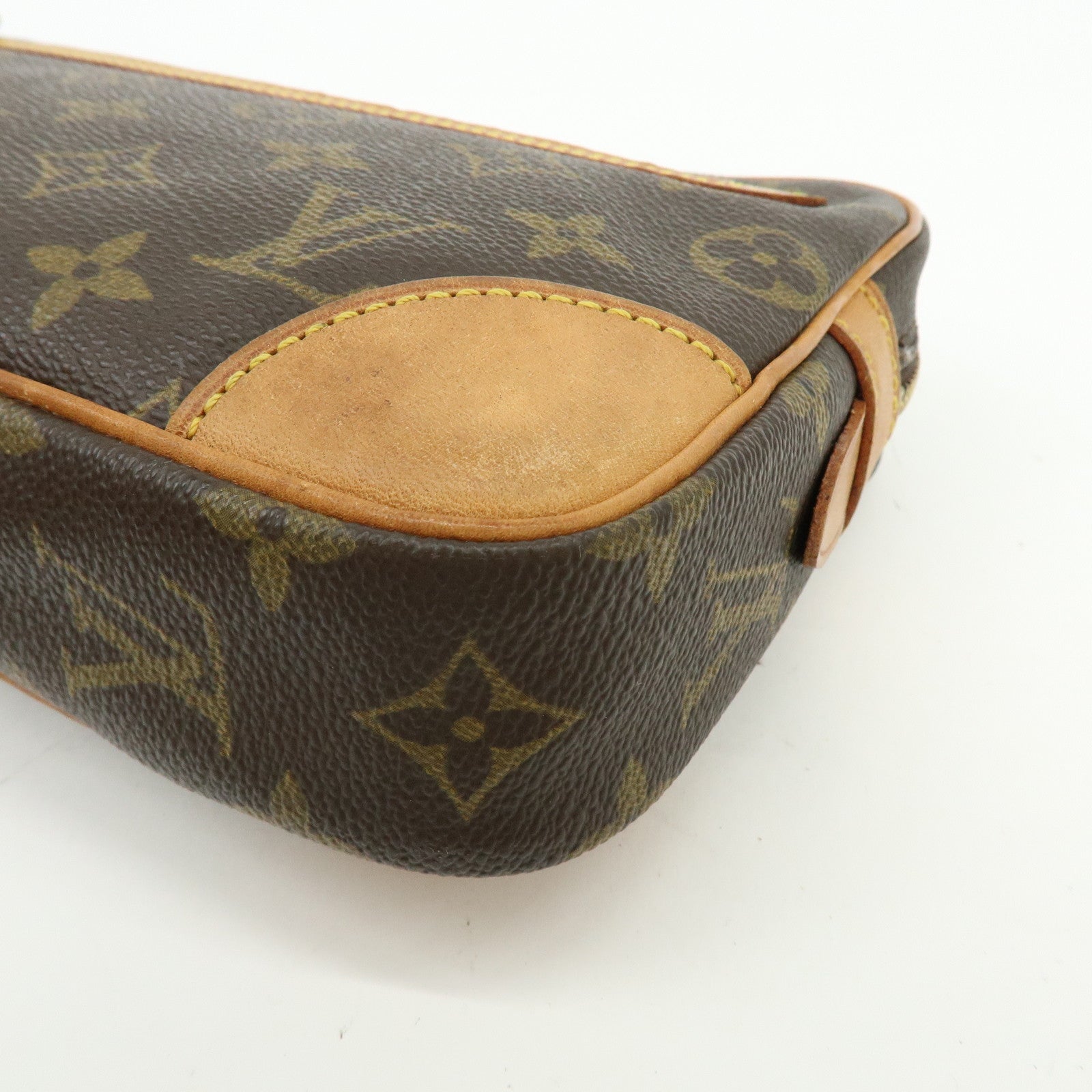 Louis Vuitton Monogram Marly Dragonne GM Clutch Bag Brown M51825