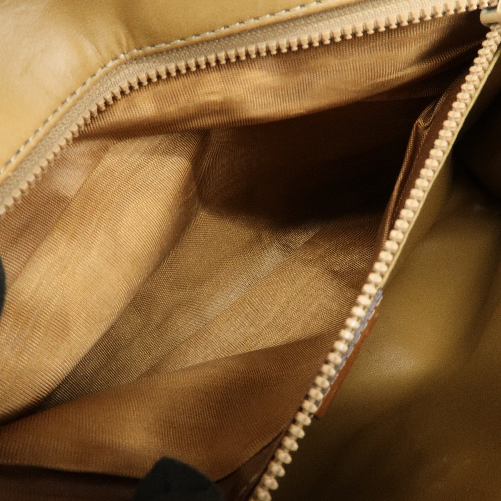CELINE Macadam PVC Leather 2Way Bag Shoulder Bag Beige