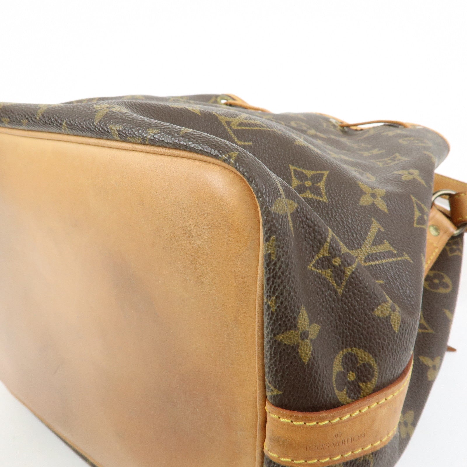 Louis Vuitton Monogram Petit Noe Shoulder Bag Brown M42226