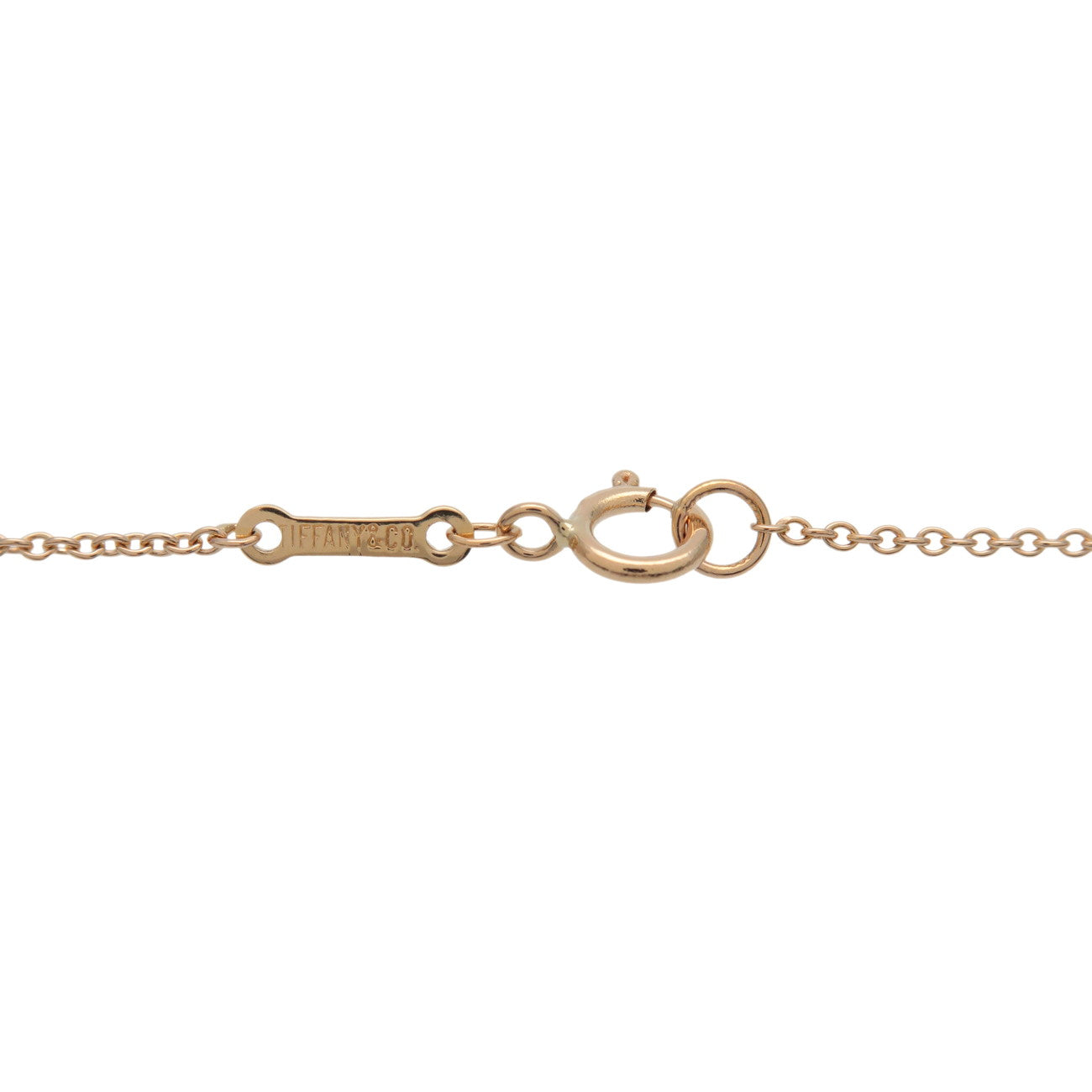 Tiffany & Co Bean Necklace Medium K18YG 750YG Yellow Gold