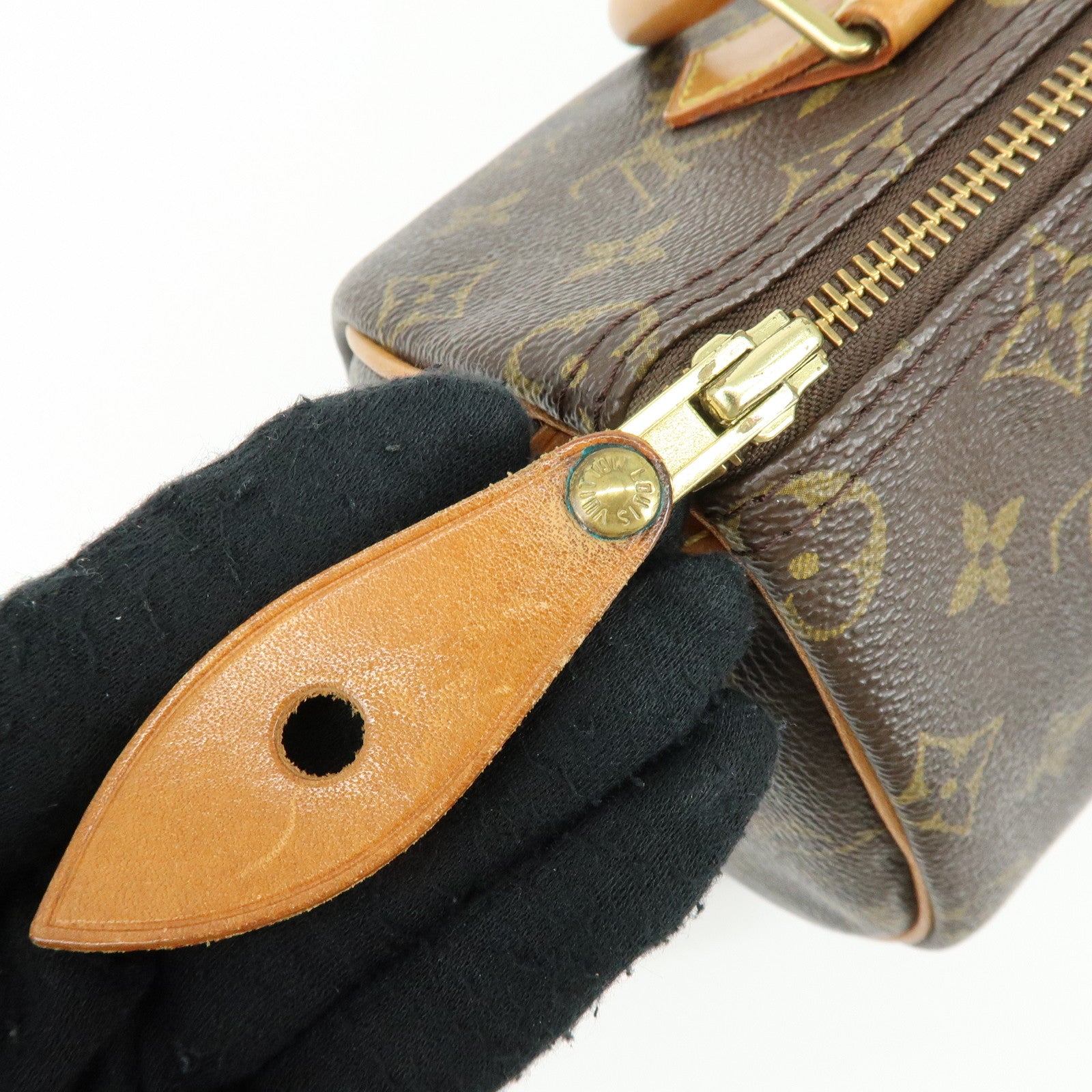 Louis Vuitton Monogram Speedy 25 Boston Bag Hand Bag Brown M41528
